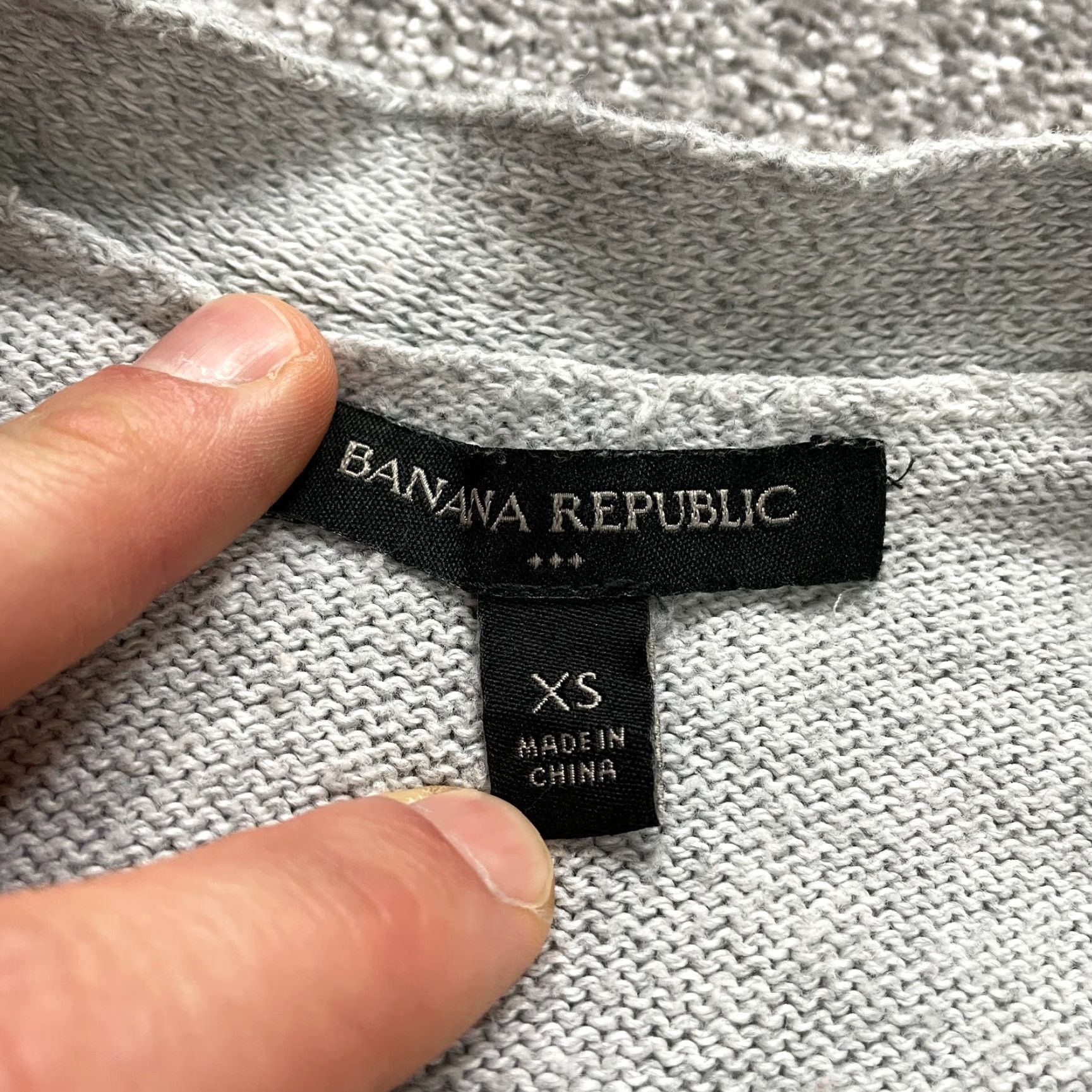 Banana Republic Banana Republic Cardigan Womens XS Gray Solid Pockets Knit Open Long Sweater Size XS / US 0-2 / IT 36-38 - 7 Thumbnail