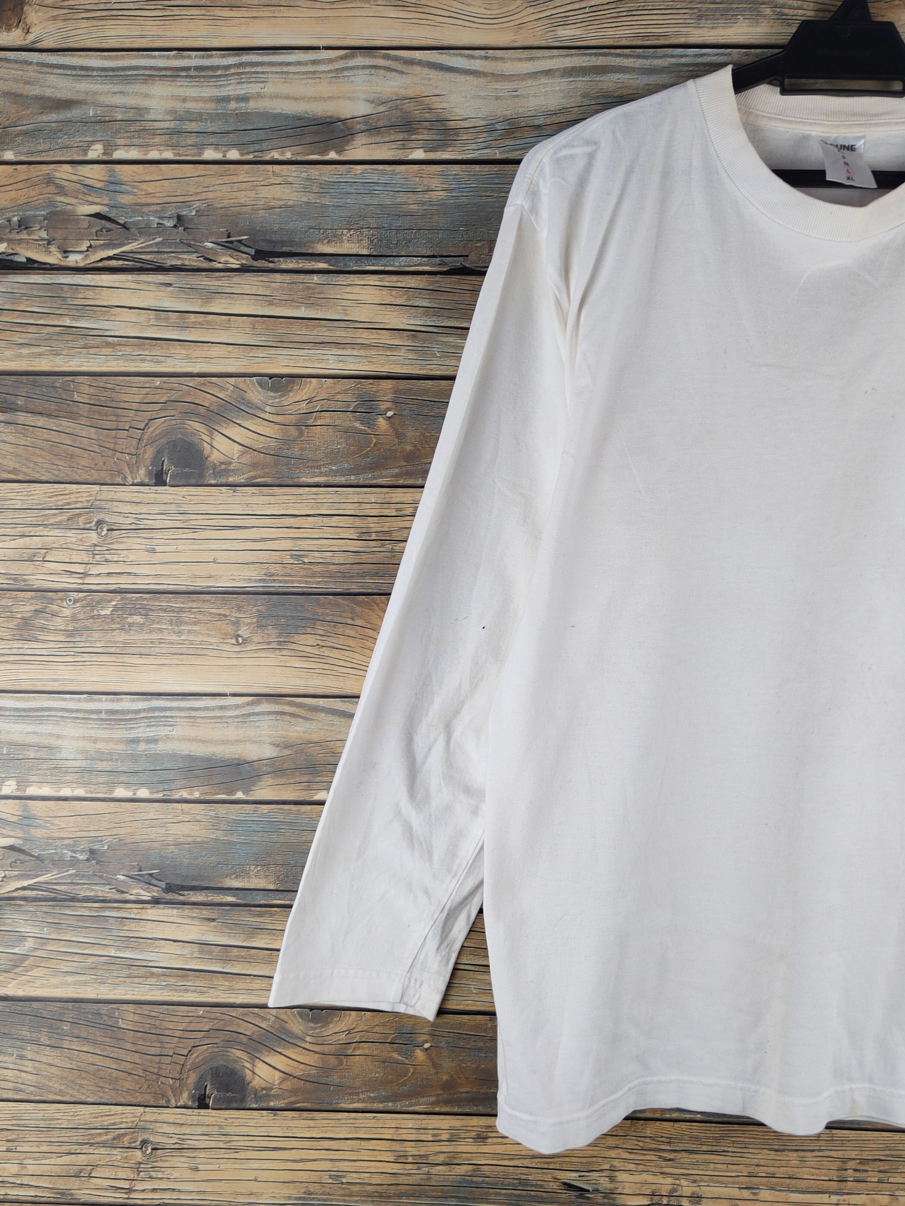 Japanese Brand Cune japan White Long Sleeve T-shirts #S2881 Size US L / EU 52-54 / 3 - 3 Thumbnail