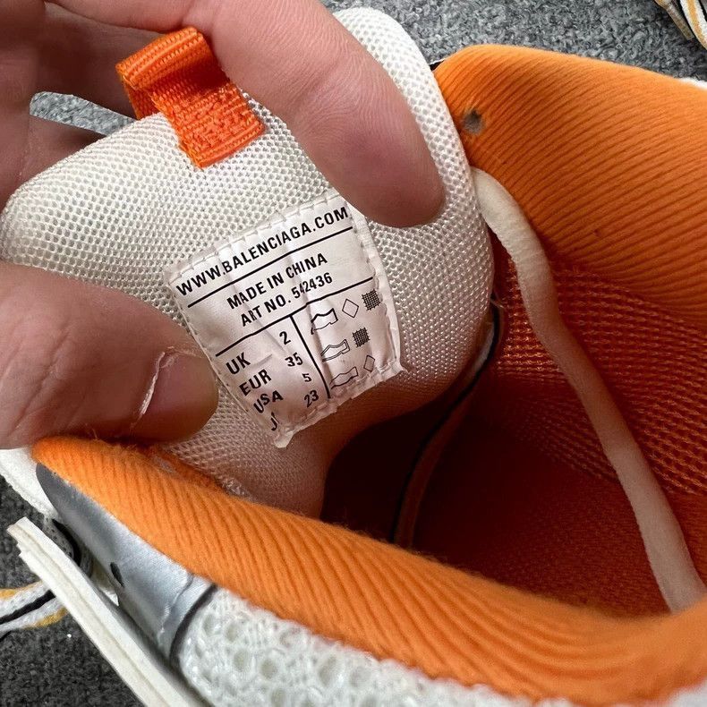 Balenciaga Balenciaga Track Dad Sneakers in White and Orange-2506 Size US 10 / EU 43 - 6 Thumbnail