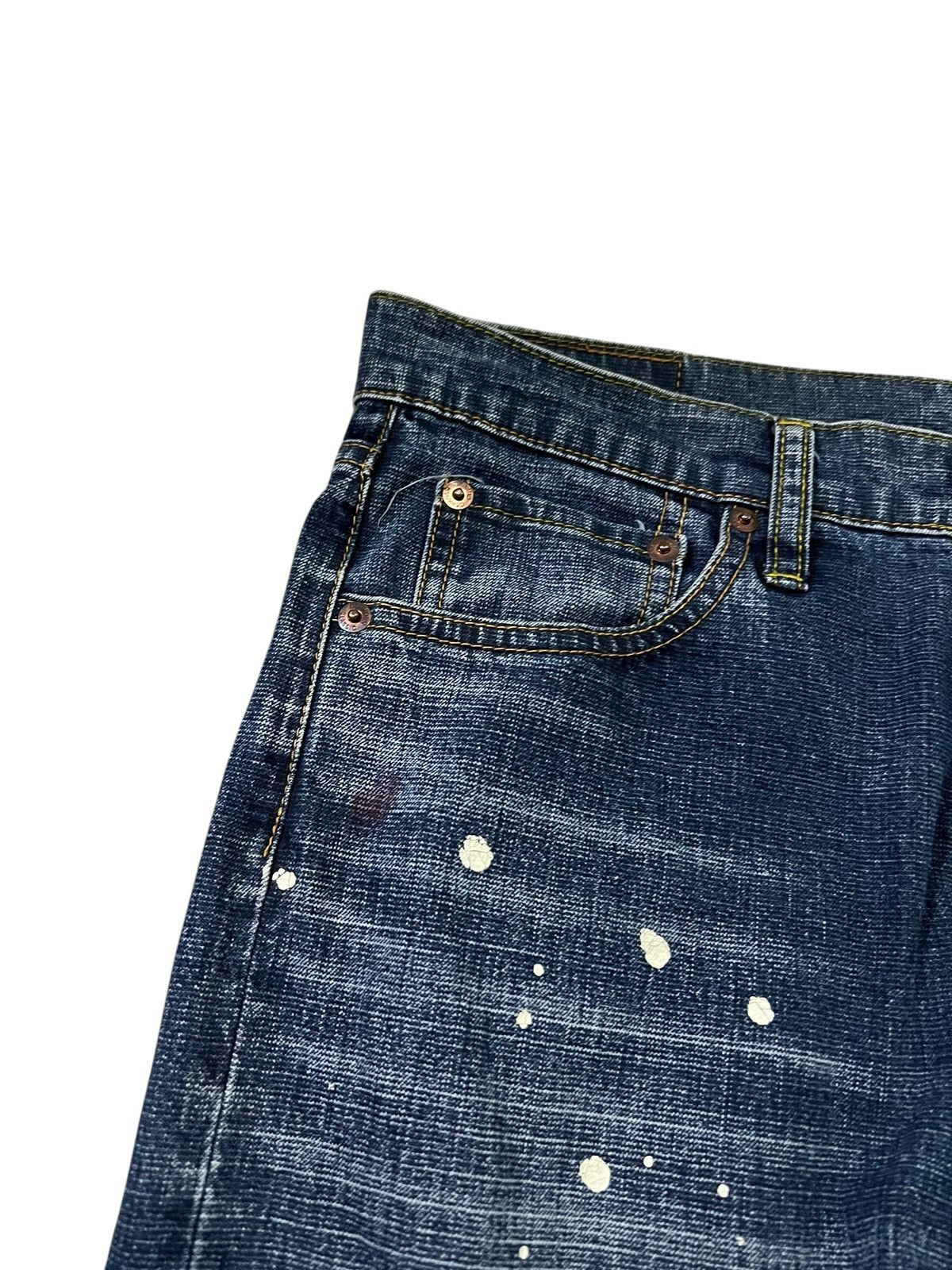 If Six Was Nine × Le Grande Bleu (L.G.B.) × Oshkosh Vintage 90’s Oshkosh Distress Painter Punk Jeans Size US 30 / EU 46 - 7 Thumbnail