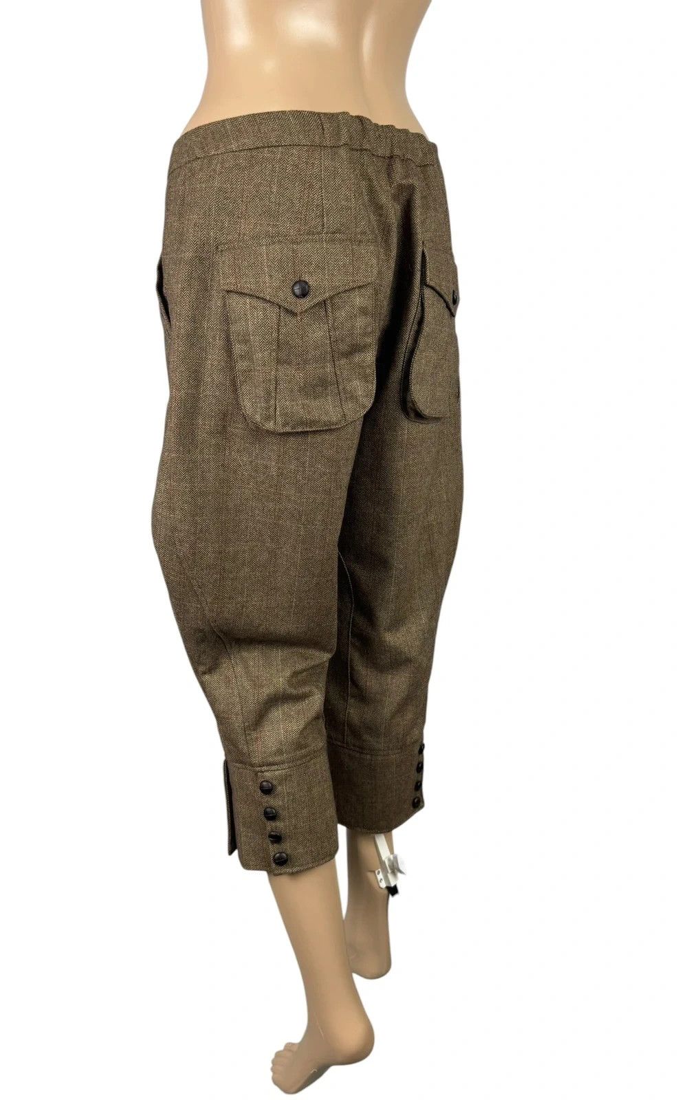 Other Basic By Timo Wool Herringbone Tweed Crop Pants size M Size 32" / US 10 / IT 46 - 8 Thumbnail