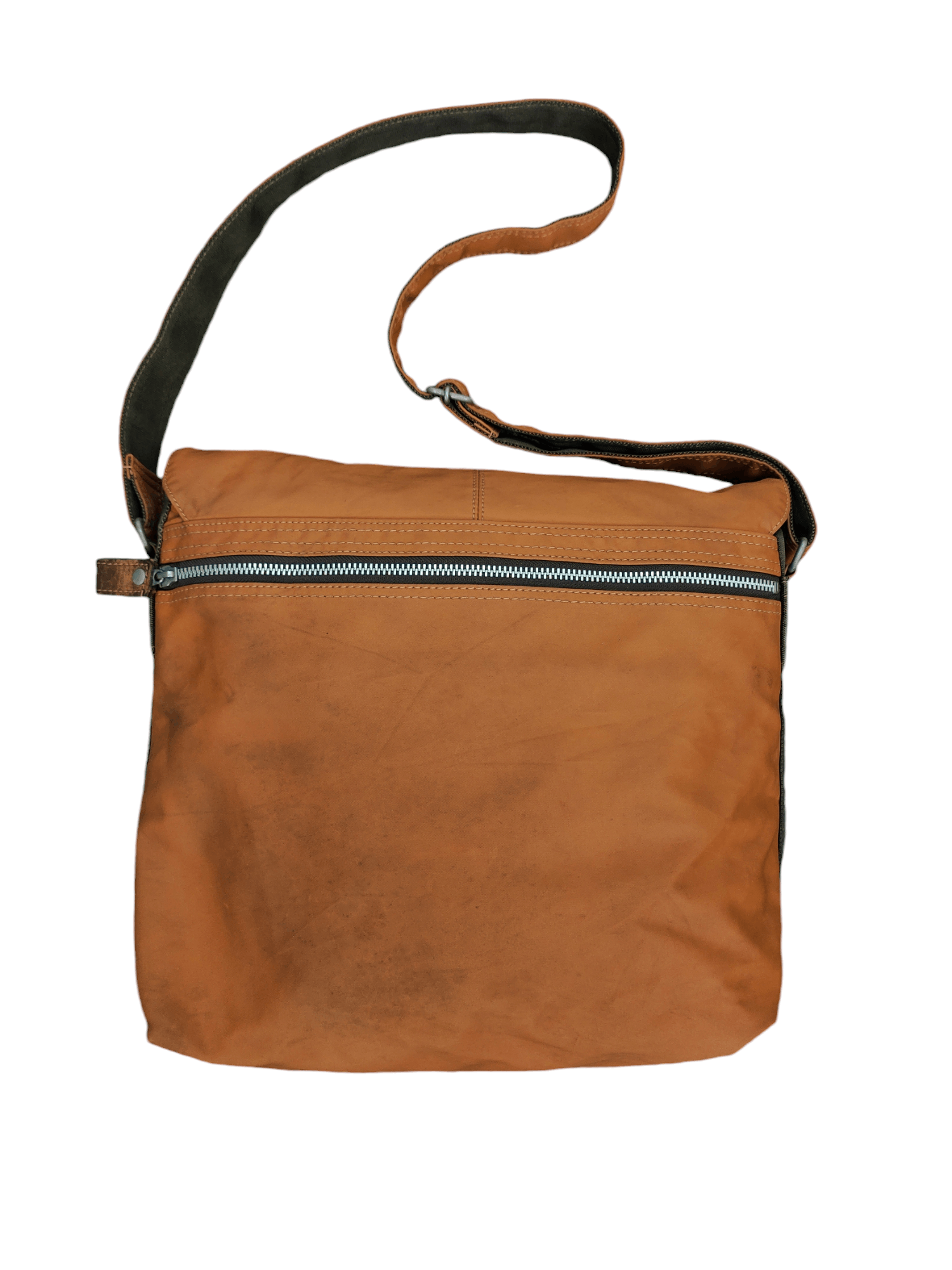 Yohji Yamamoto Vintage Yohji Yamamoto Cotton Leather Shoulder Sling Bag Size ONE SIZE - 7 Thumbnail