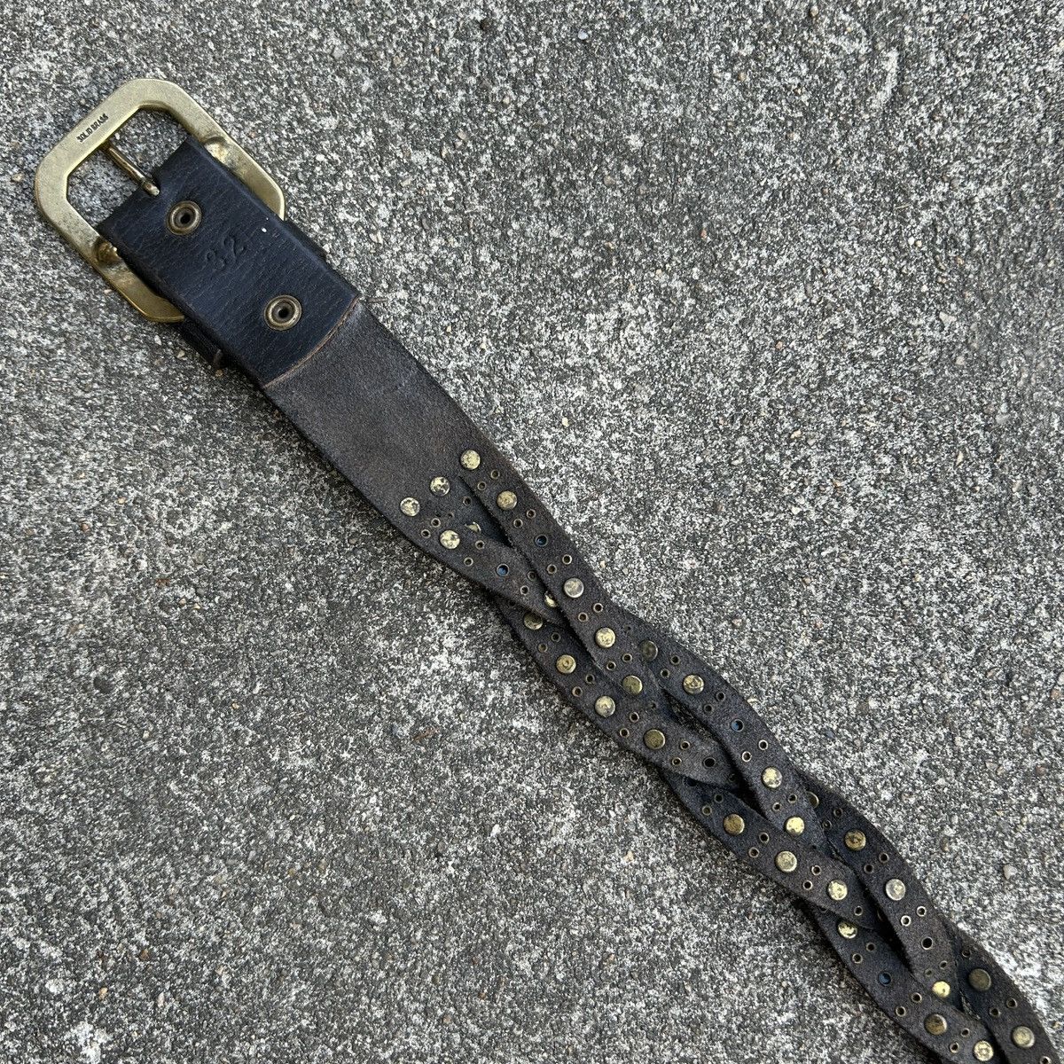 Vintage Vintage studded leather belt (Kapital Style) Size ONE SIZE - 14 Thumbnail