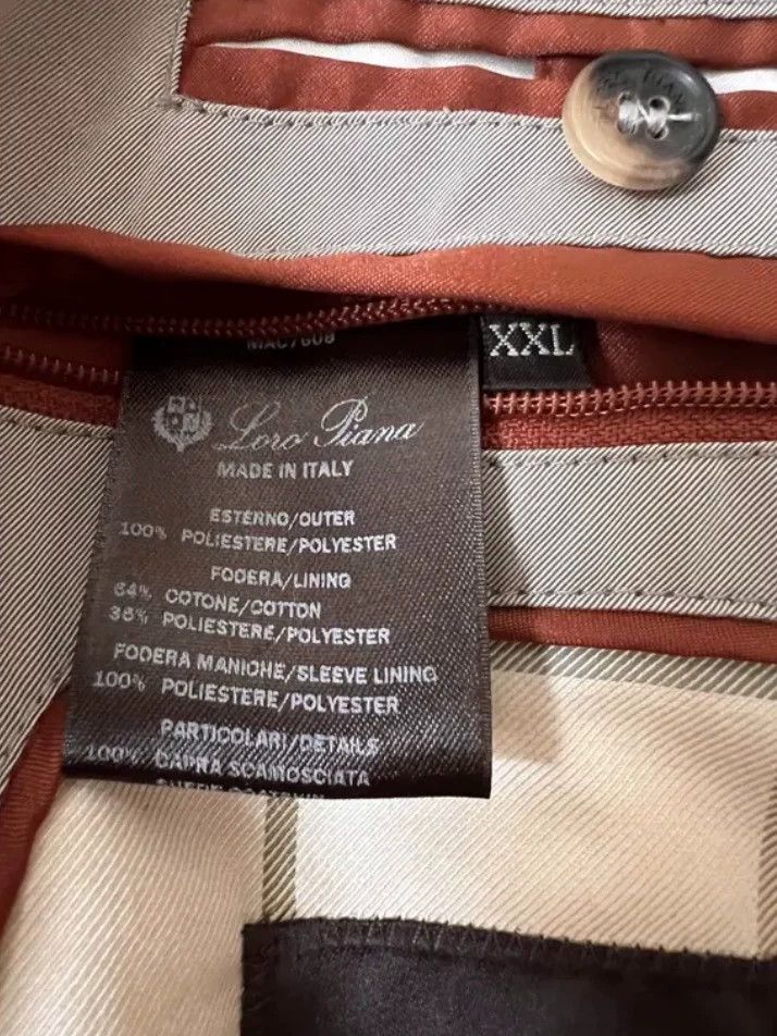 Loro Piana LORO PIANA Men's trench coat Size US XXL / EU 58 / 5 - 6 Thumbnail