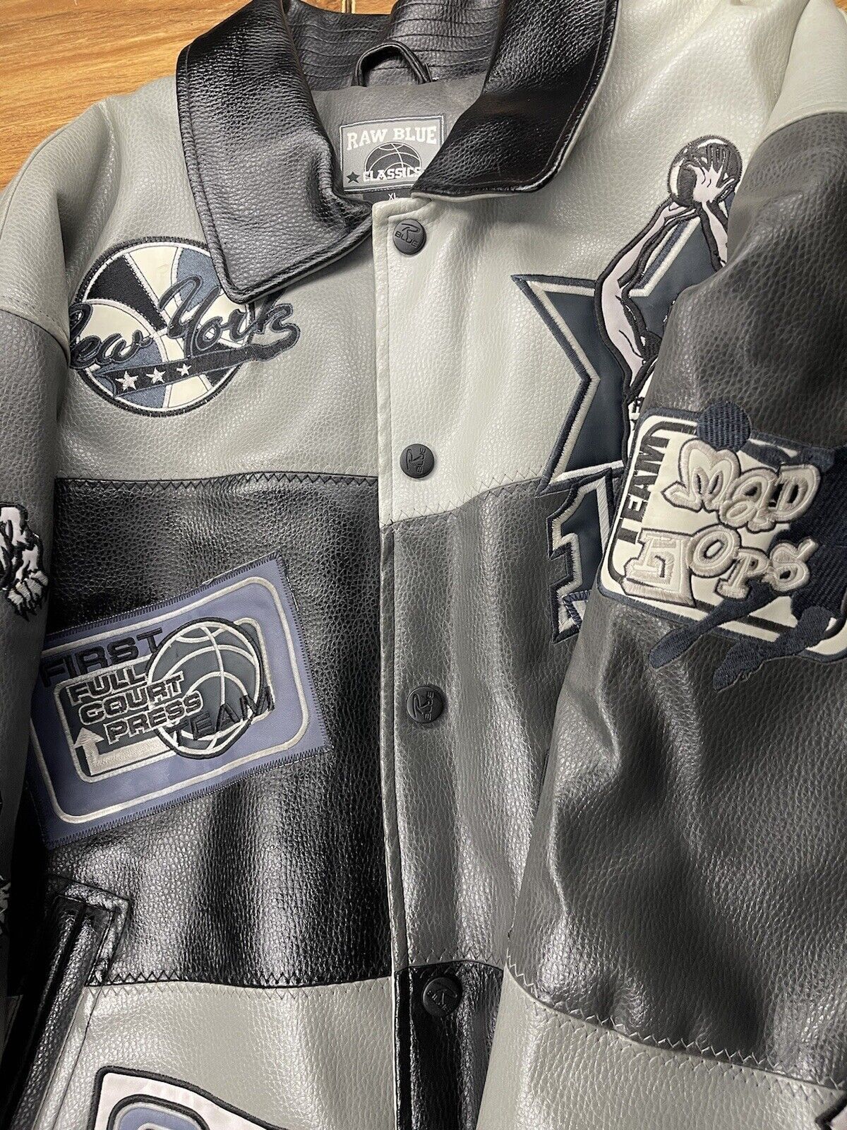 NBA × Vintage Raw Blue CLASSICS Bomber Jacket XL Men's 90's NBA NHL RARE Size US XL / EU 56 / 4 - 5 Thumbnail