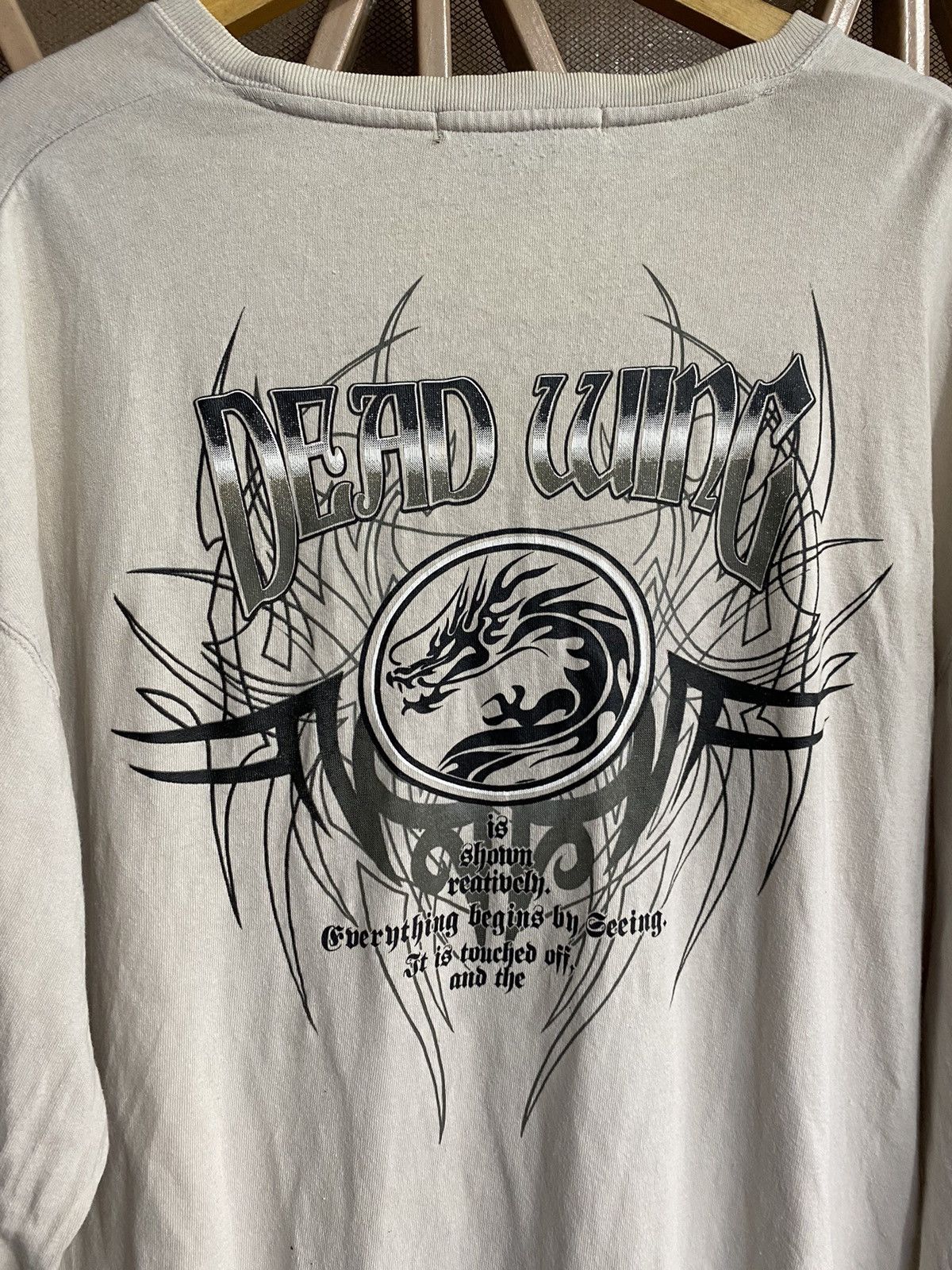 If Six Was Nine × Japanese Brand × Le Grande Bleu (L.G.B.) 💸BINDINGOFFER💸Sideaway poem dead wing dragon styled Size US XL / EU 56 / 4 - 2 Thumbnail