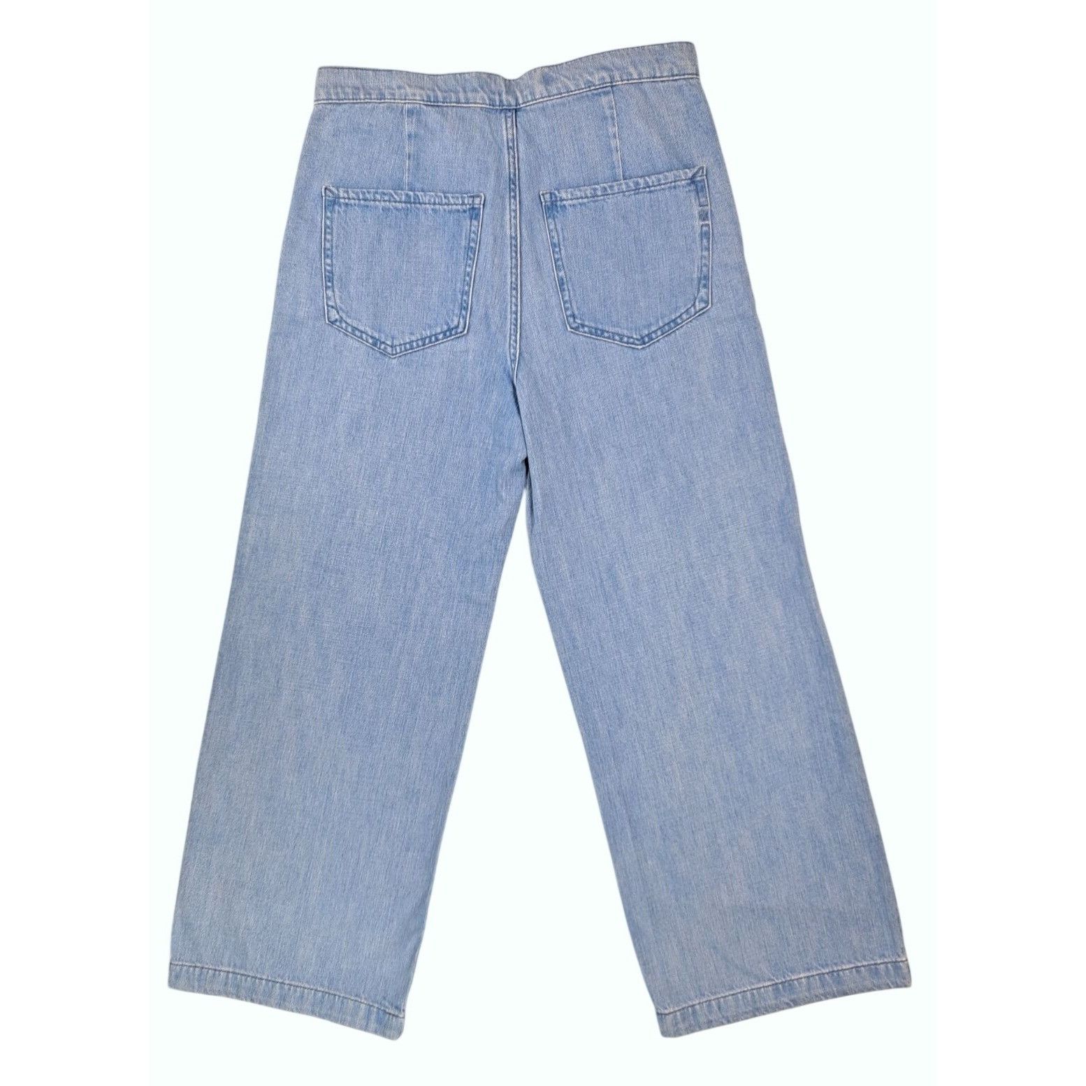Express Express Cropped Wide Leg Super High Rise Jeans Women Size 4 Size 27" / US 4 / IT 40 - 2 Thumbnail