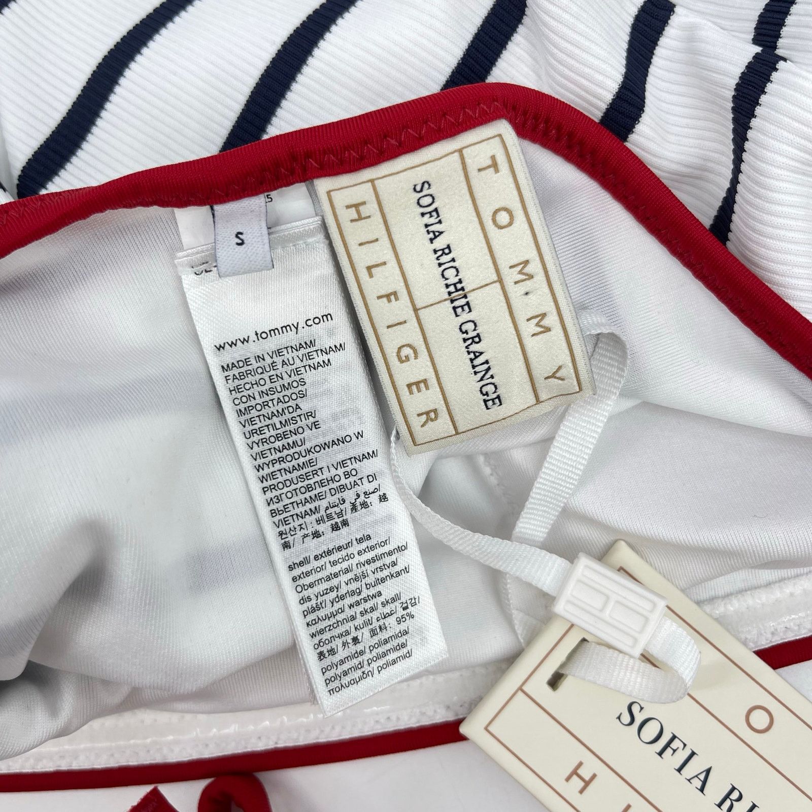 Tommy Hilfiger Tommy Hilfiger | NWT Sofia Capsule Stripe Belted Swimsuit Size S / US 4 / IT 40 - 8 Thumbnail
