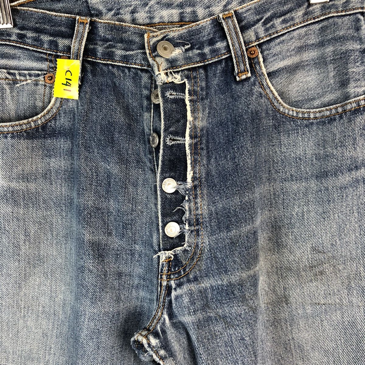 Japanese Brand DL Japan vintage ripped style Blue Denim Pants #C141 Size US 30 / EU 46 - 9 Thumbnail