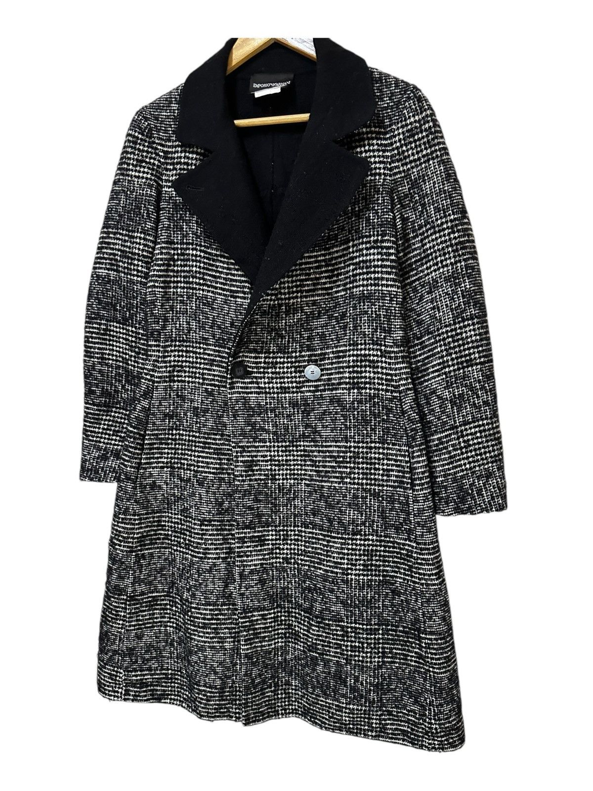 Emporio Armani Emporio armani woman tweed long jacket Size M / US 6-8 / IT 42-44 - 2 Thumbnail