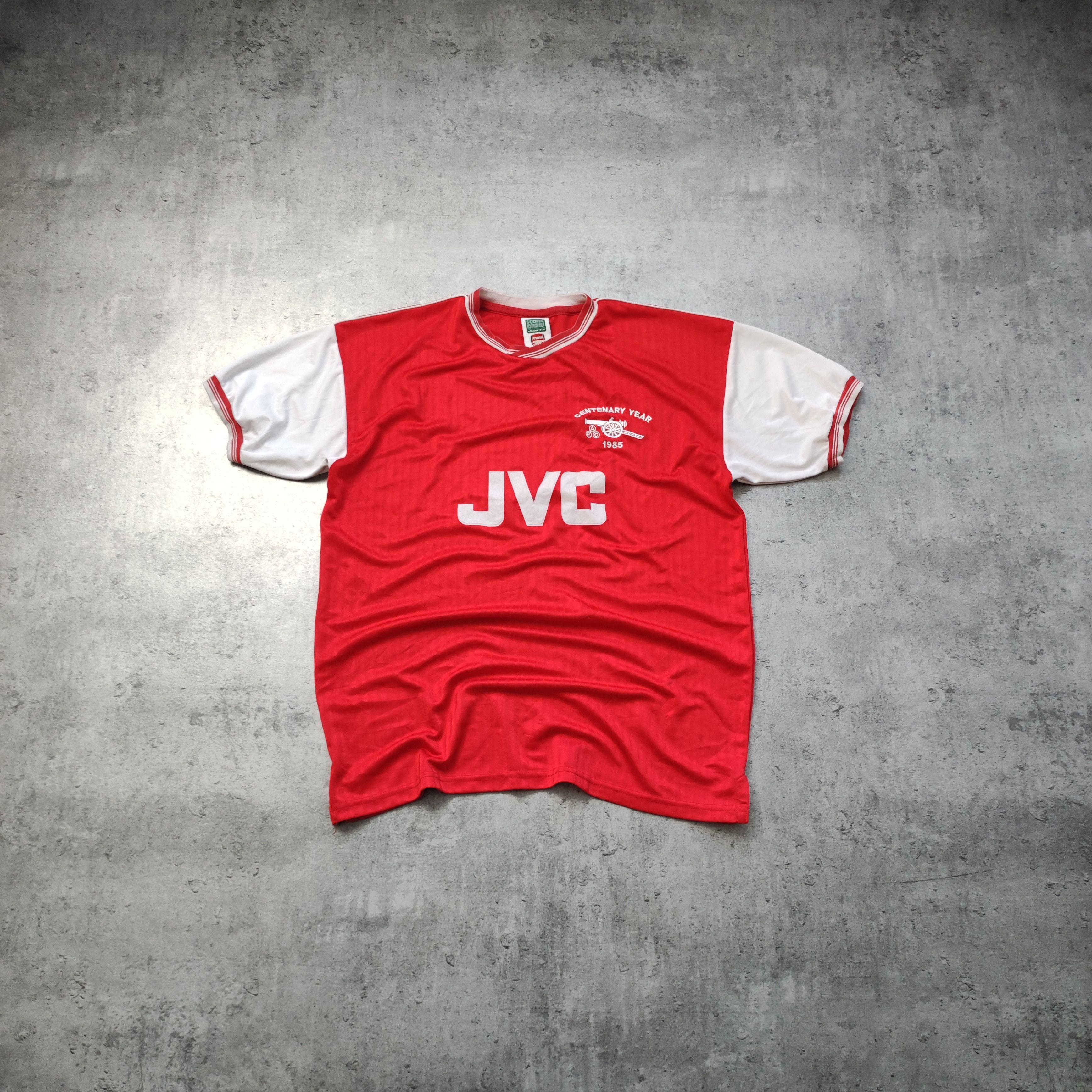 Vintage Vintage 1985 Arsenal London Score Draw Football Jersey Size US L / EU 52-54 / 3 - 1 Thumbnail