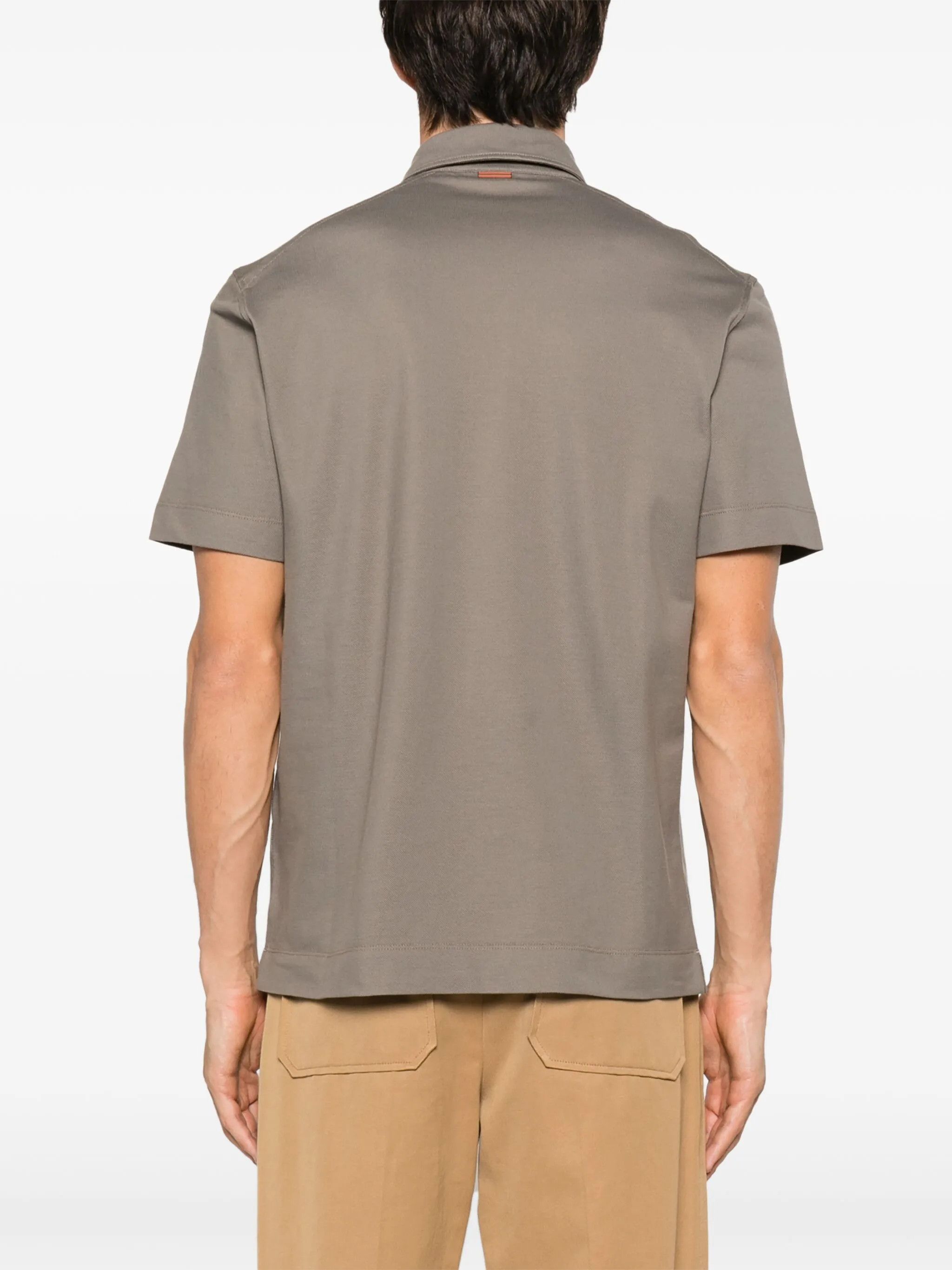 Ermenegildo Zegna o1s1rm0225 RUD39 Polo Shirt in Grey Size US M / EU 48-50 / 2 - 4 Thumbnail