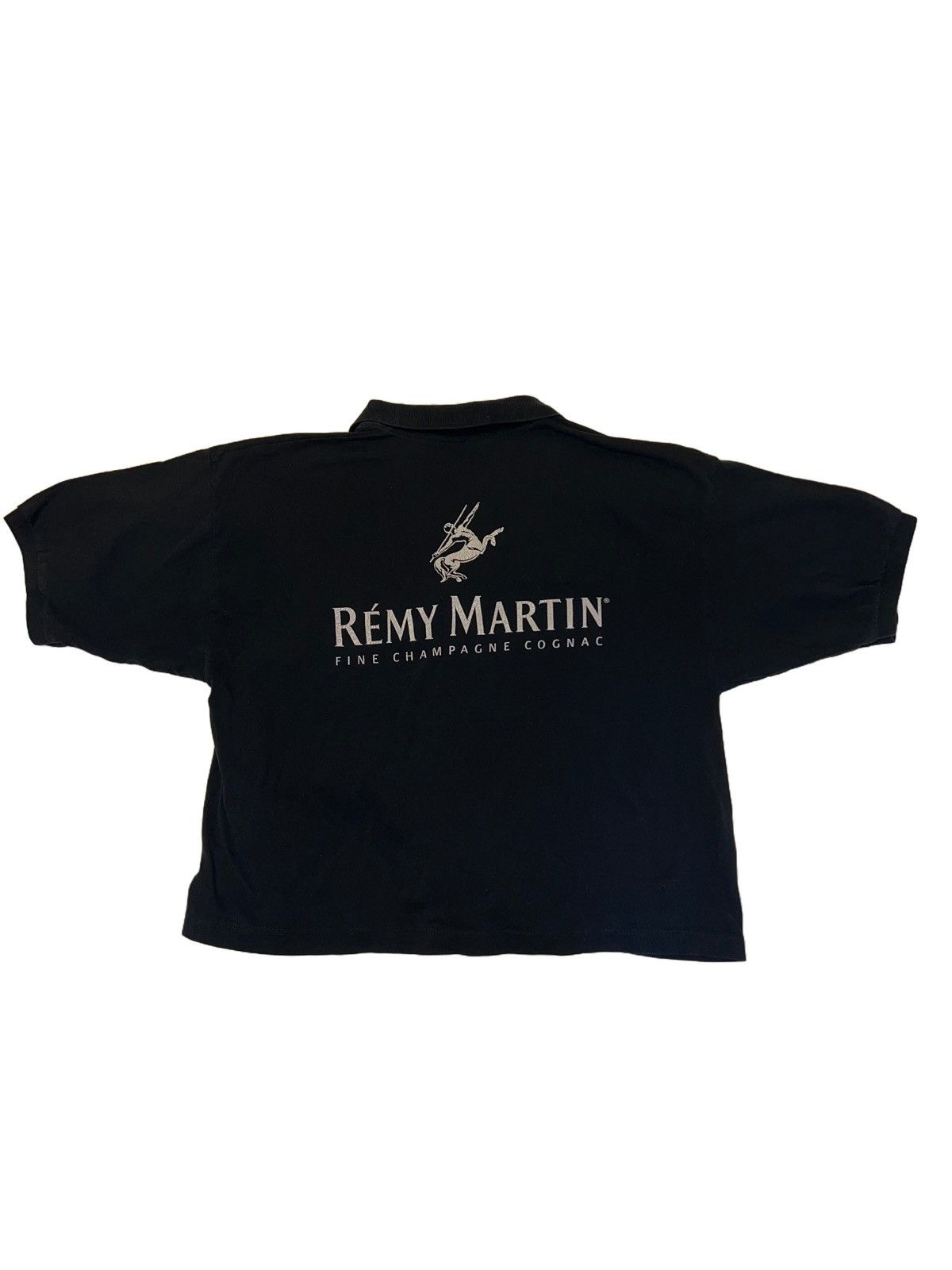 Vintage Y2K Remy Martin Cognac Black Polo W/ Big Logo On Back Size US XL / EU 56 / 4 - 2 Thumbnail