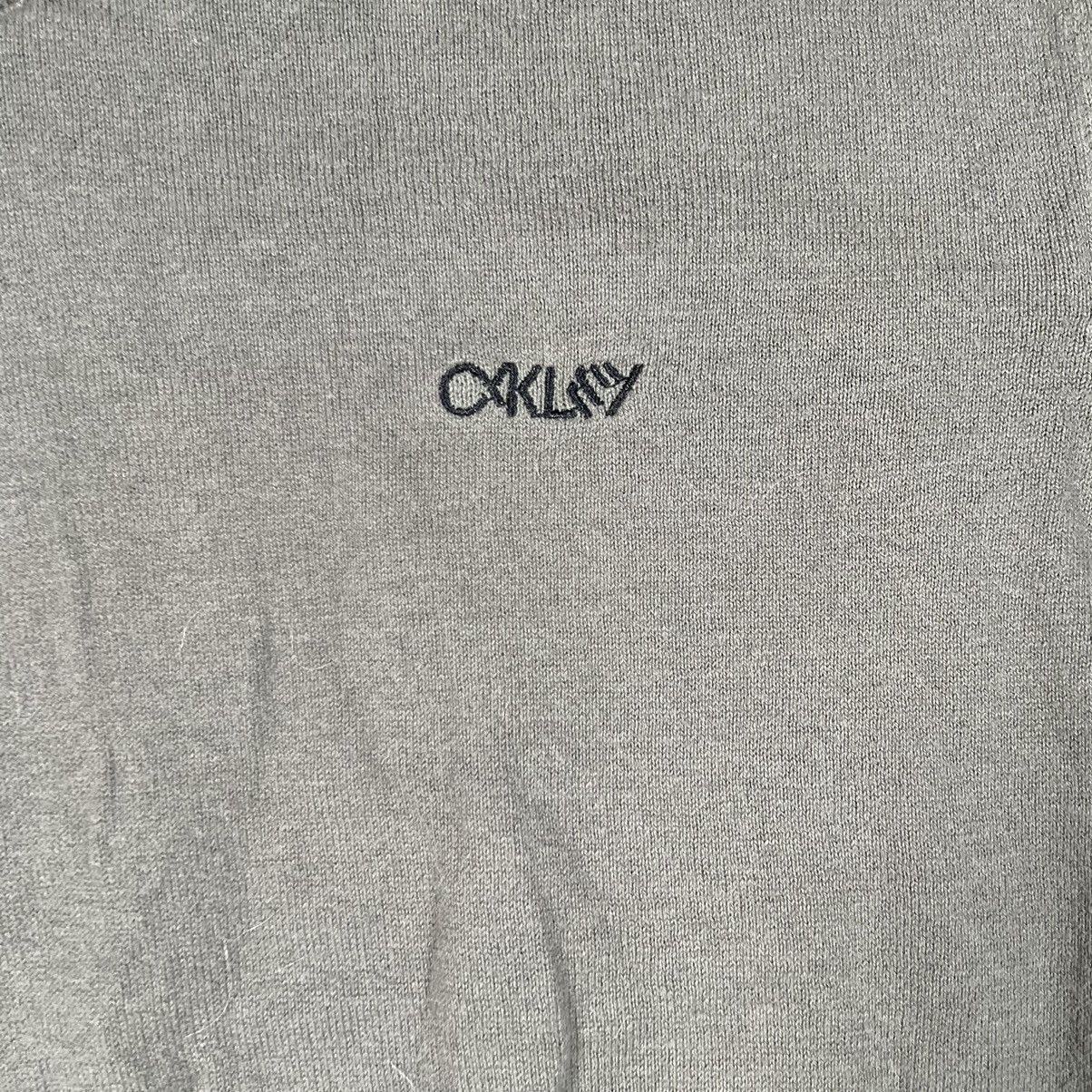 Oakley × Vintage Oakley Sweater Mens V Neck Sweater Olive Green Slim Fit Size US S / EU 44-46 / 1 - 3 Thumbnail