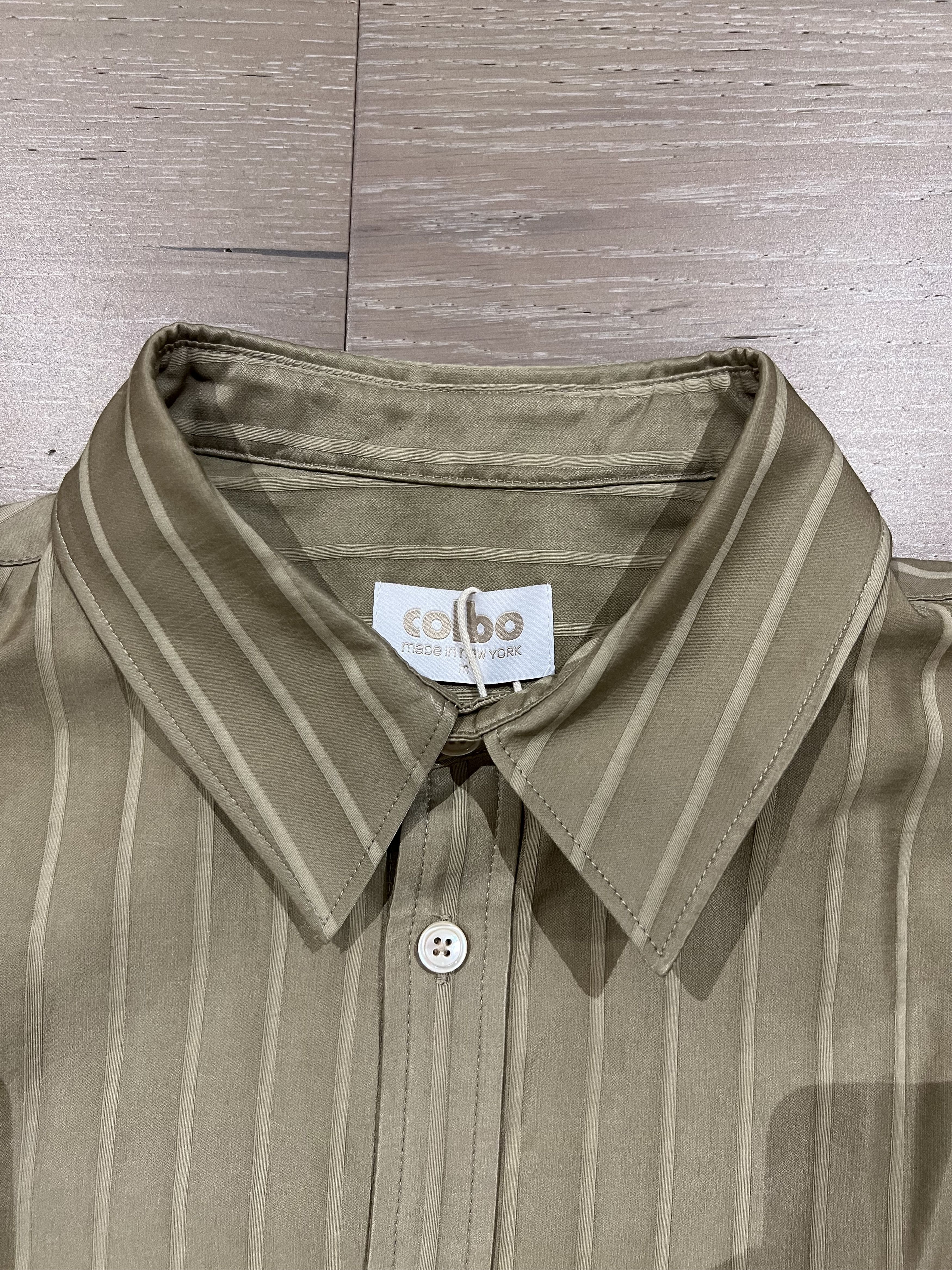 Colbo 💚 1/19 Colbo NYC TK Shirt Sheen Golden Stripe Medium NEW Size US M / EU 48-50 / 2 - 9 Thumbnail