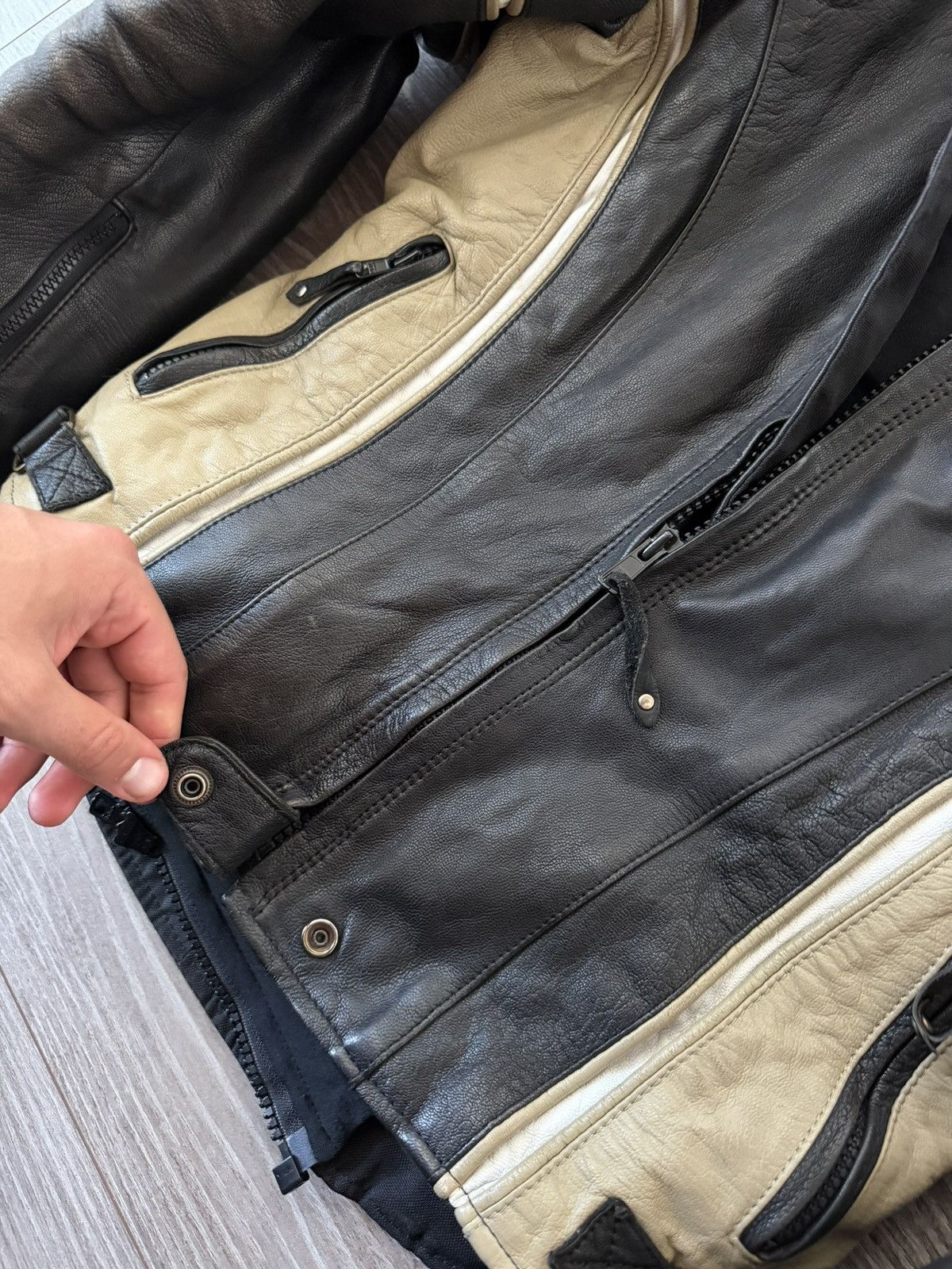 Other 100% Leather Sweep Euro Bike Motorsport Ykk Jacket Size S / US 4 / IT 40 - 13 Thumbnail