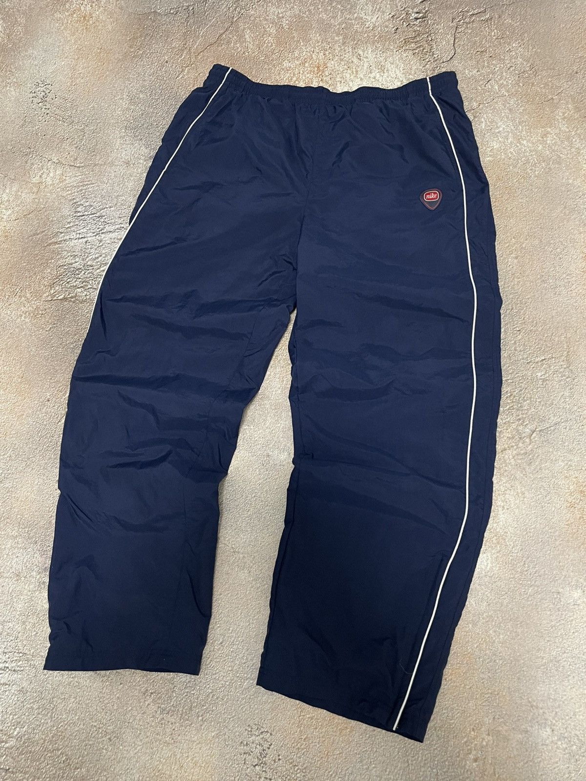 Nike Vintage Nike Nylon Drill Navy Track Pants Size US 38 / EU 54 - 2 Thumbnail