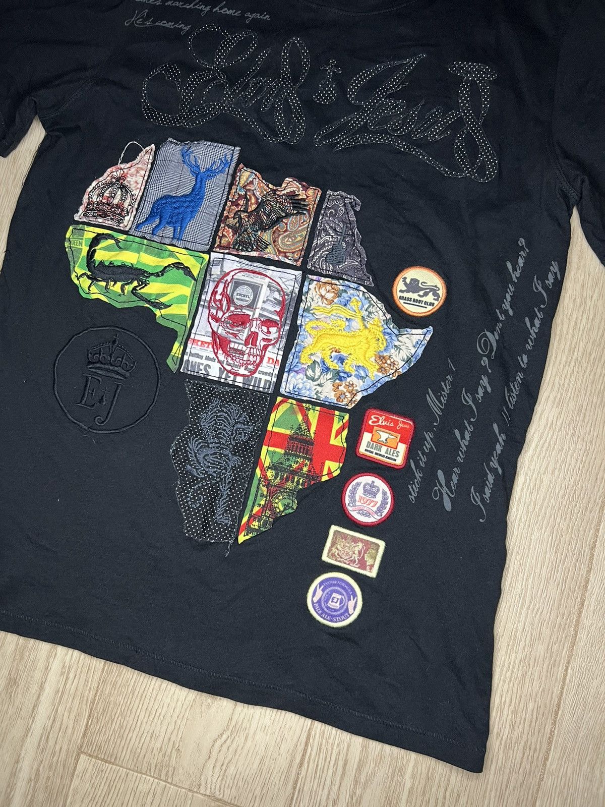 Band Tees × Designer Elvis Jesus designer luxury crazy multicolor tee Size US M / EU 48-50 / 2 - 3 Thumbnail