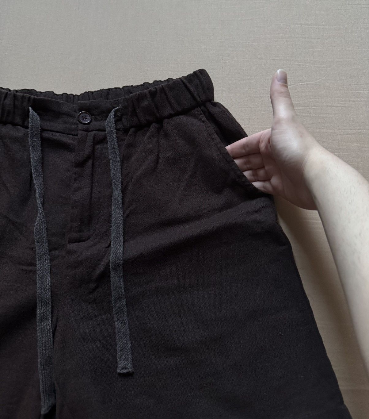 Shein Shien brown linen summer shorts Size US 30 / EU 46 - 4 Thumbnail