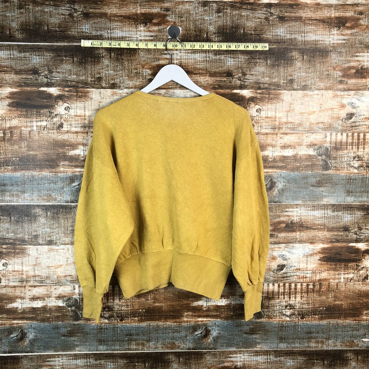 Homespun Knitwear × Japanese Brand Bavo vintage for ladies Yellow Knitwear #A2476 Size M / US 6-8 / IT 42-44 - 13 Thumbnail
