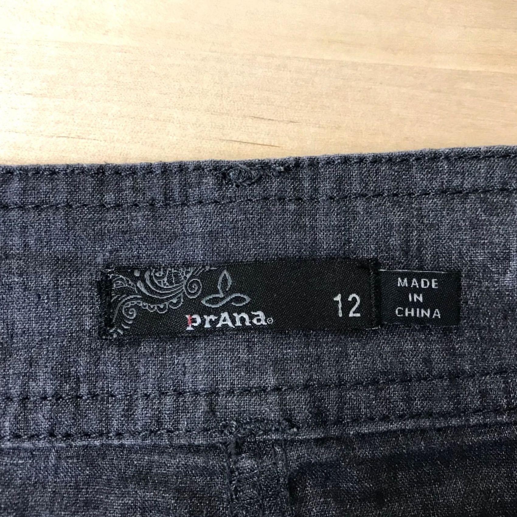 Prana prAna Women's Blue Hemp Blend A-Line Skirt Size 12 Button Waist Pleated Size 34" / US 12 / IT 48 - 6 Thumbnail