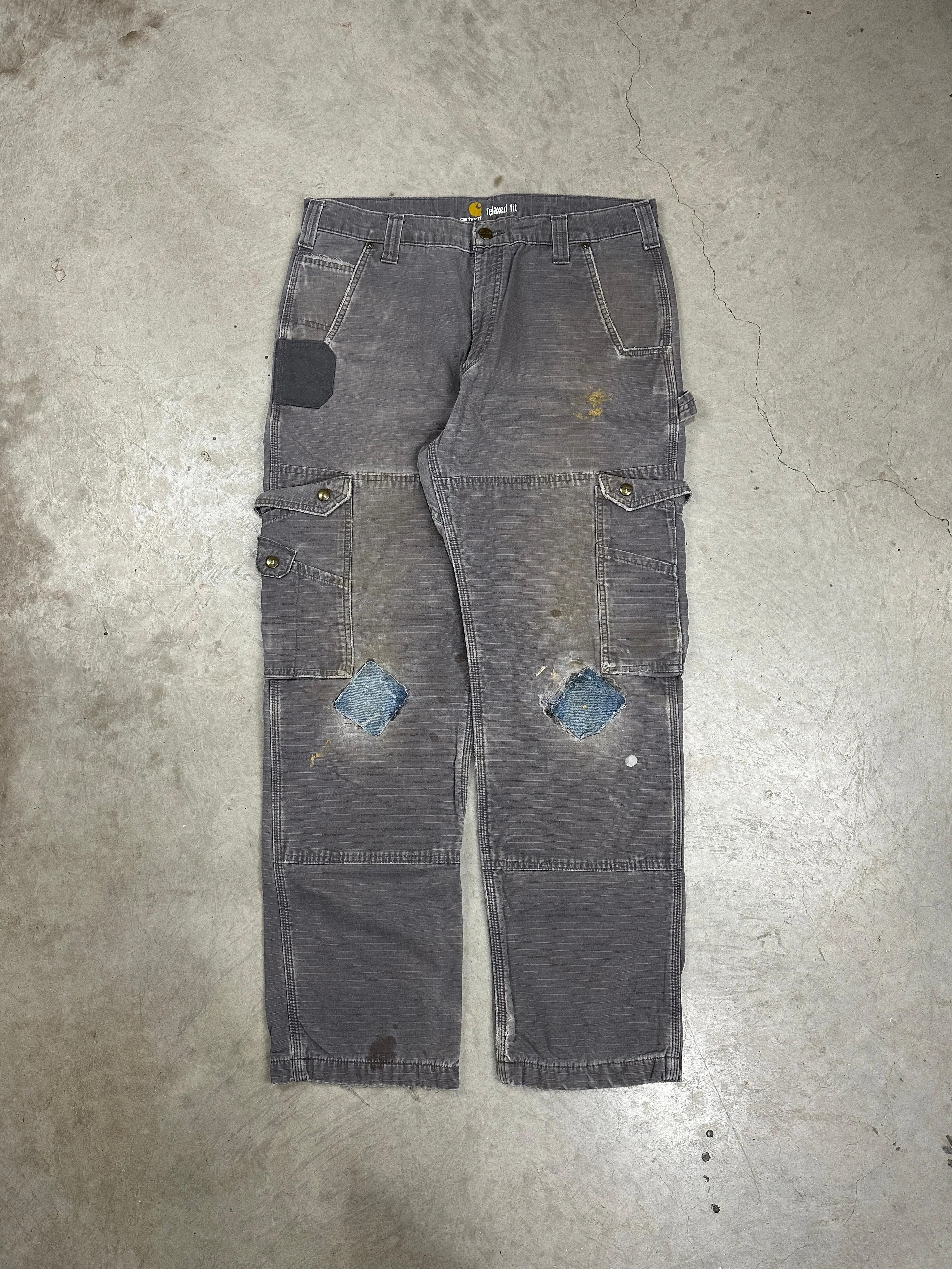 Carhartt Carhartt Workpants Patched Silver Size US 34 / EU 50 - 1 Thumbnail