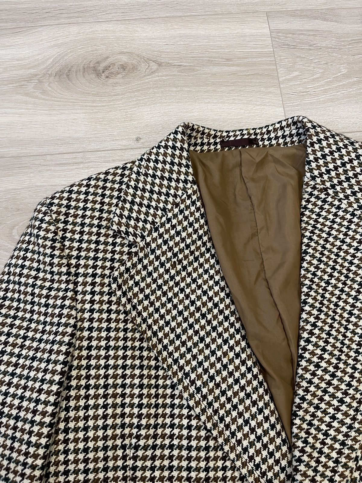 Burton Vintage rare burton Houndstooth blazer wool jacket 40R Size 40R - 3 Thumbnail