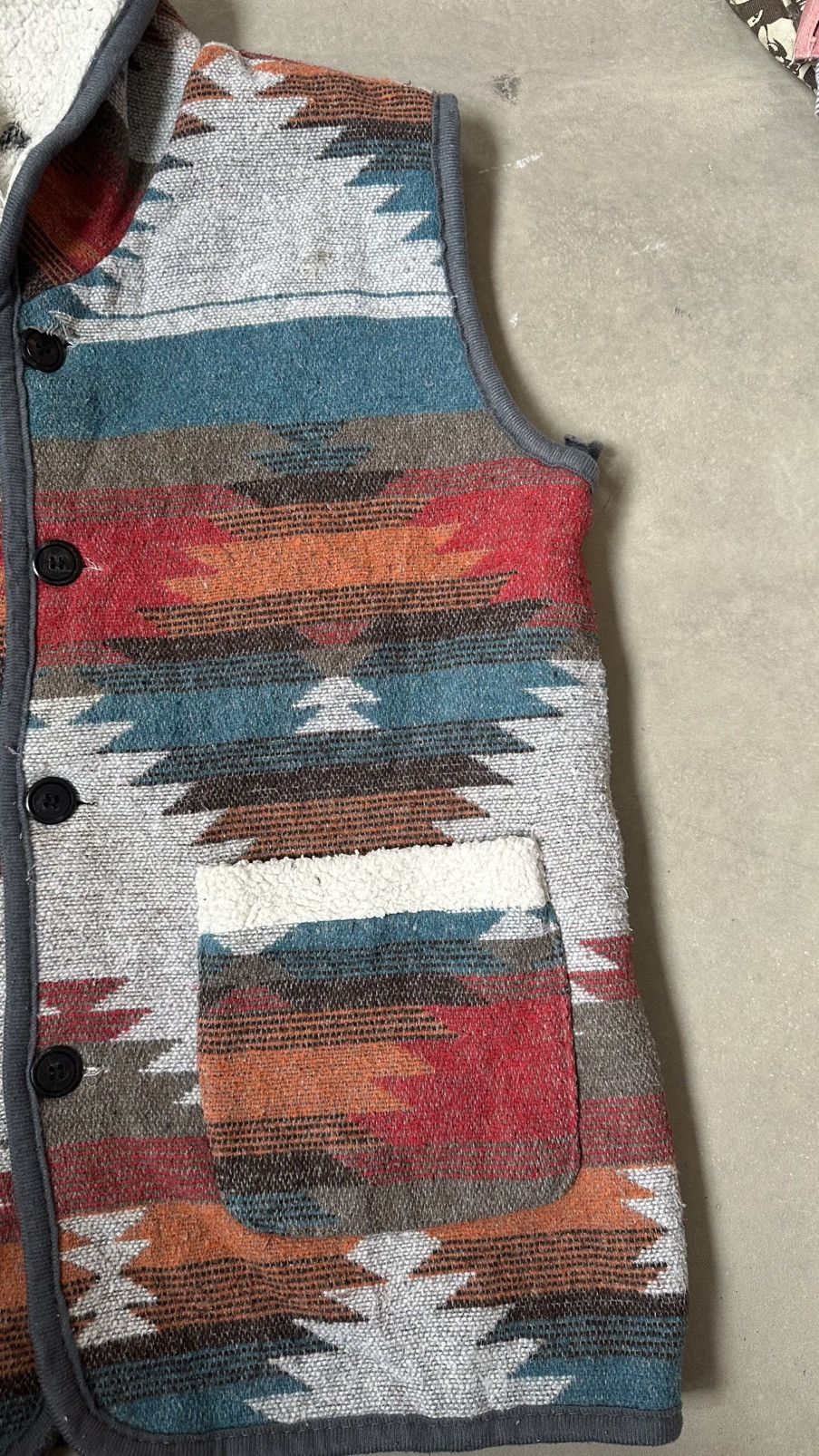 Vintage VINTAGE NAVAJO FLEECE INNER VEST Size US M / EU 48-50 / 2 - 3 Thumbnail