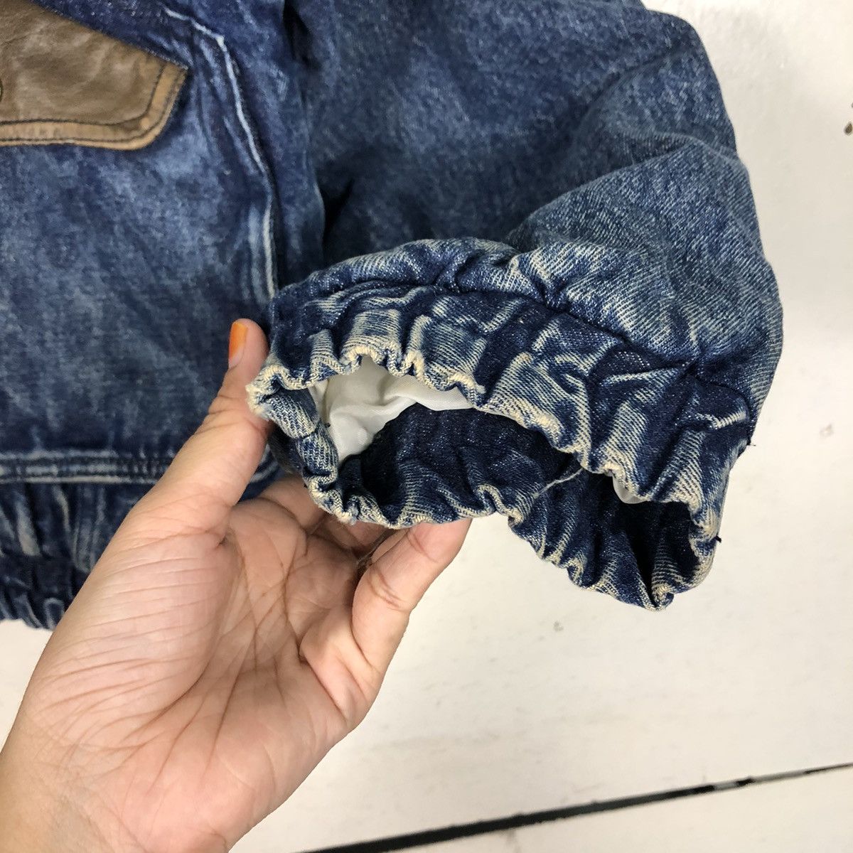 Japanese Brand 📌Vintage Bomber Denim Jacket Unbranded Blanket Issey Miyake Size US M / EU 48-50 / 2 - 18 Thumbnail