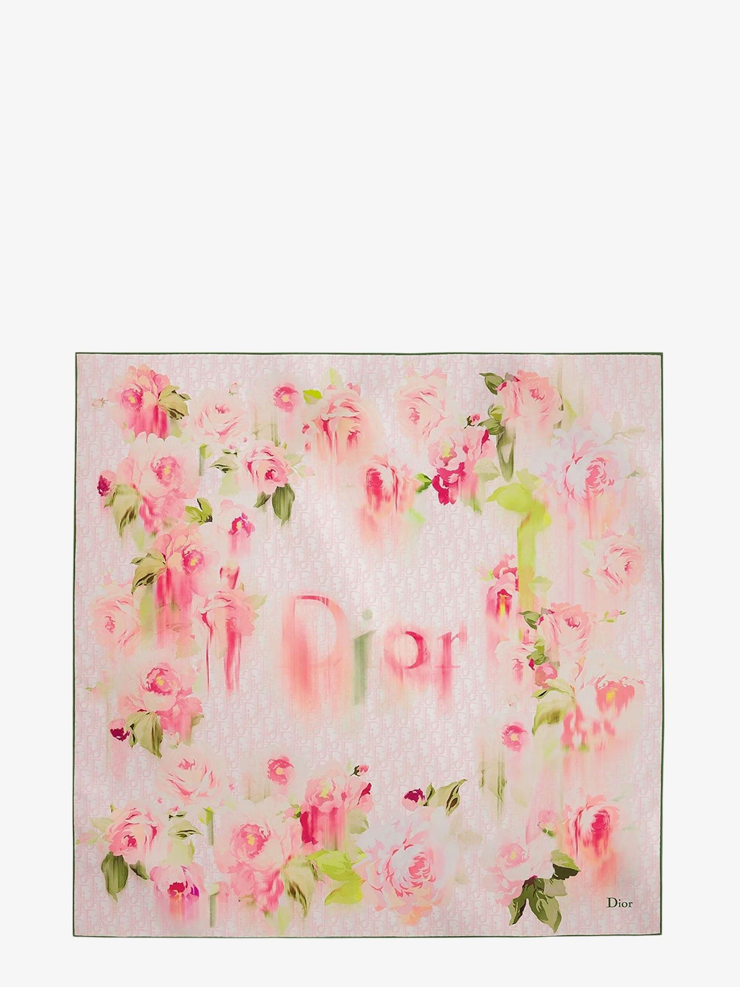 Dior Dior Painted Roses Silk Foulard Size ONE SIZE - 1 Thumbnail