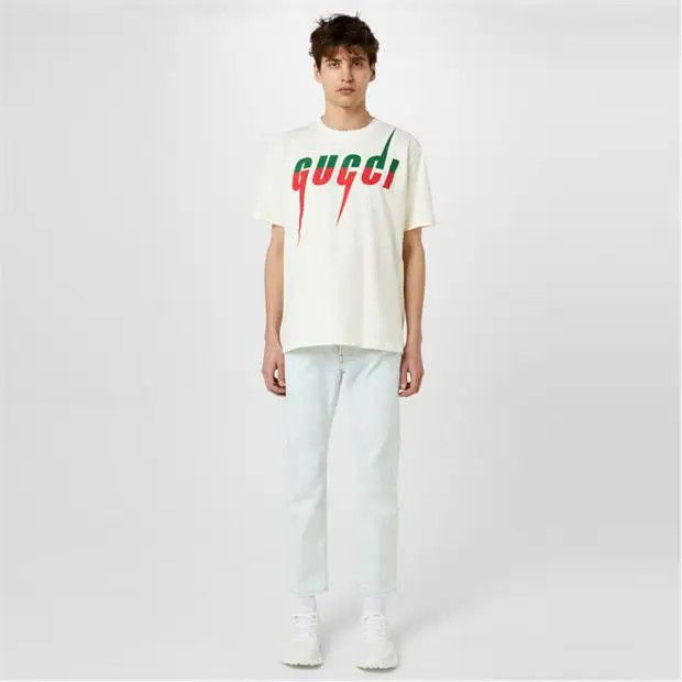 Gucci o1loc1c1125 S/S Over T Shirt Cotton Jersey in Multicolor Size US XS / EU 42 / 0 - 6 Thumbnail
