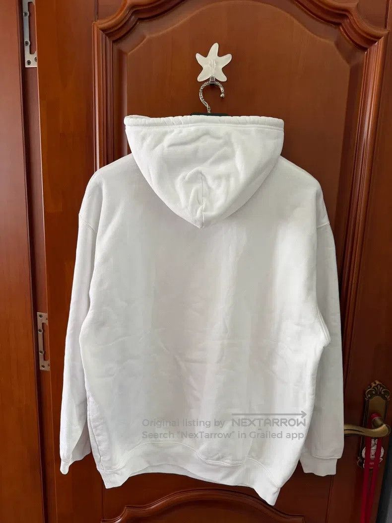 Balenciaga Balenciaga White logo hooded sweatshirt Size US XS / EU 42 / 0 - 2 Thumbnail