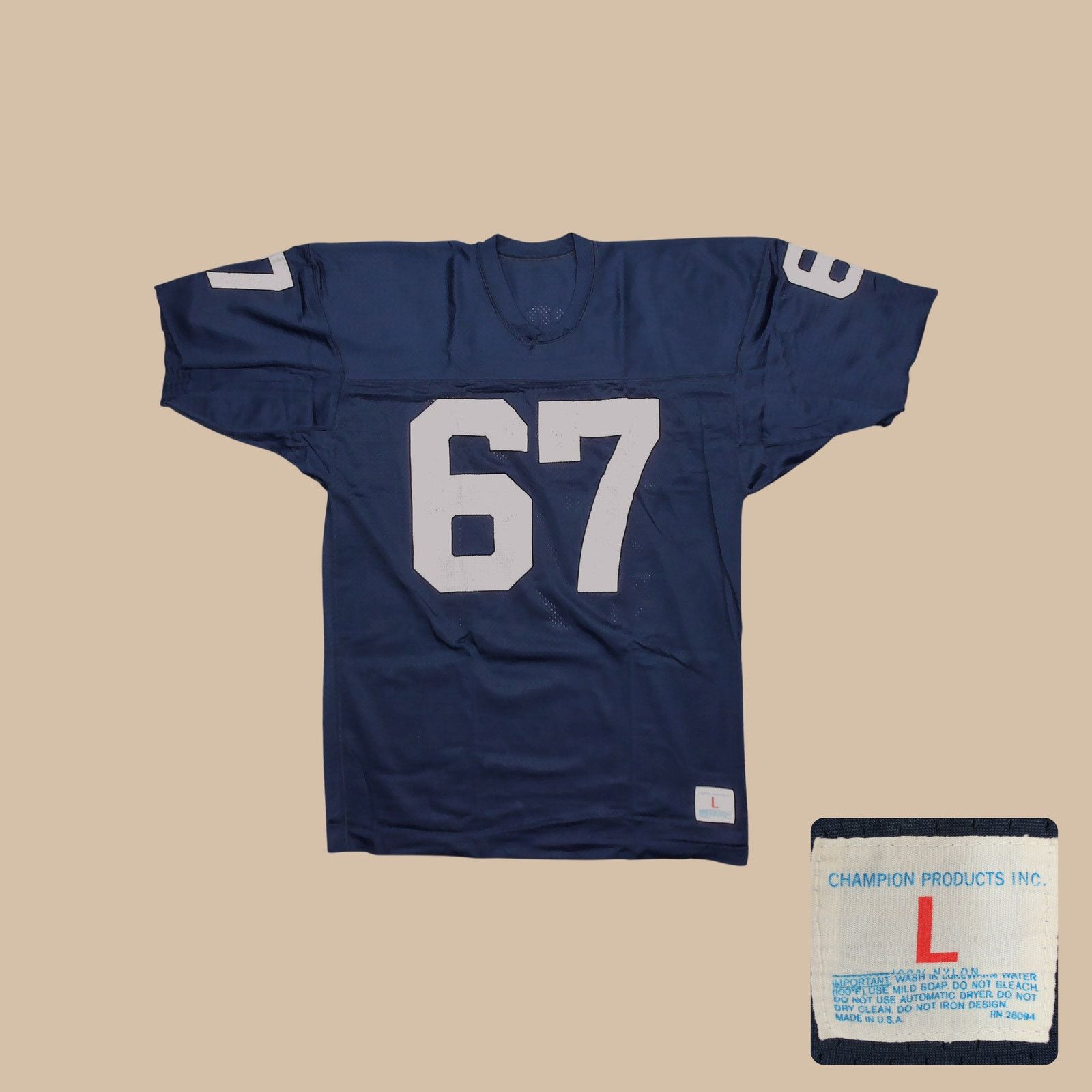 Champion Champion | 70s Vintage Distressed Cutoff Football Jersey XL Size US XL / EU 56 / 4 - 1 Thumbnail