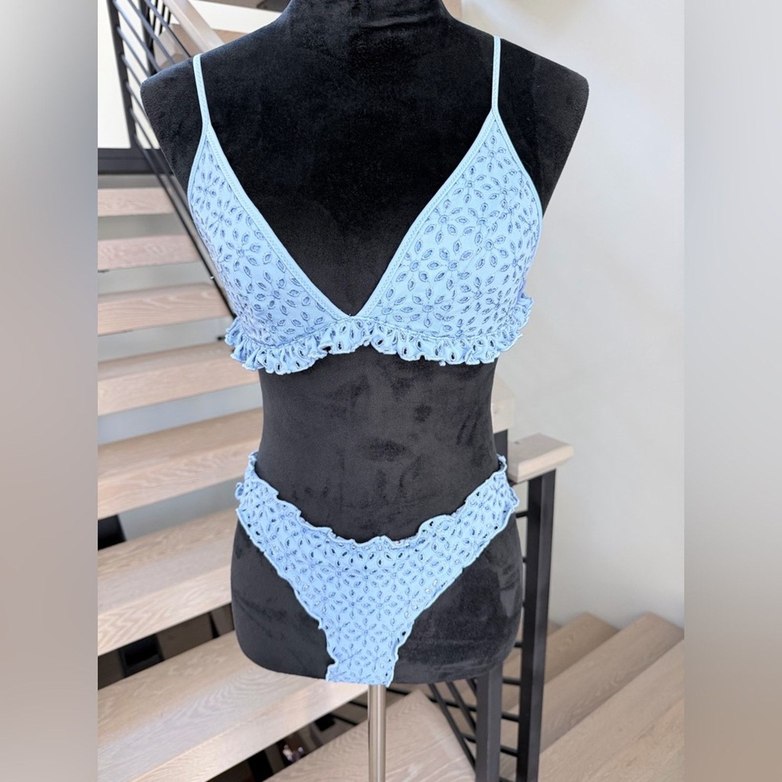 Guess New Guess Blue Bikini Swimwear Swimsuit 2 piece Set size S Size ONE SIZE - 3 Thumbnail
