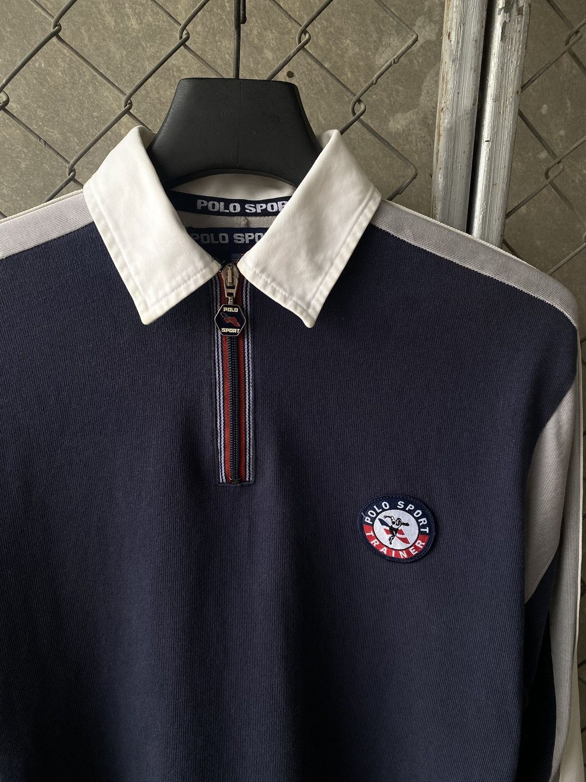 Polo Ralph Lauren × Vintage 90s POLO SPORT RUGBY HALF ZIP Size US M / EU 48-50 / 2 - 5 Thumbnail