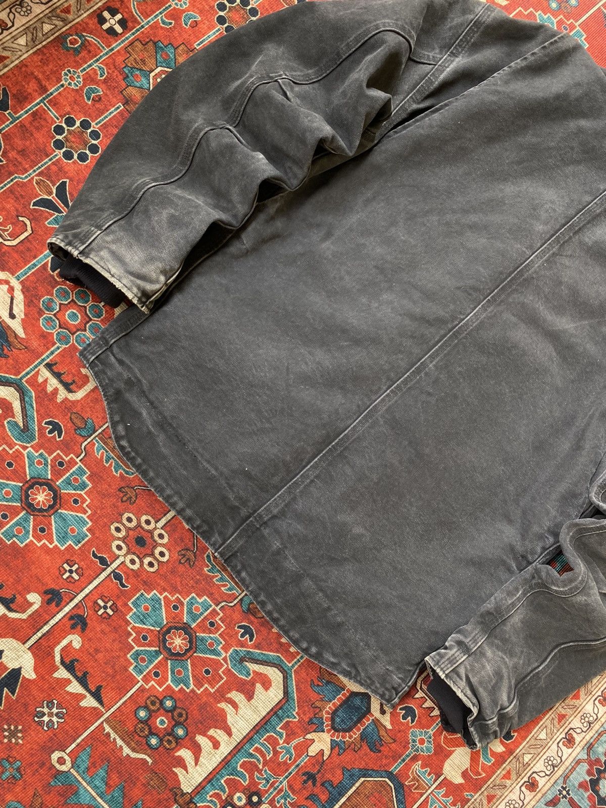 Carhartt Carhartt Jacket Sherpa Lined J141 BLK Leather patch Size US M / EU 48-50 / 2 - 10 Thumbnail