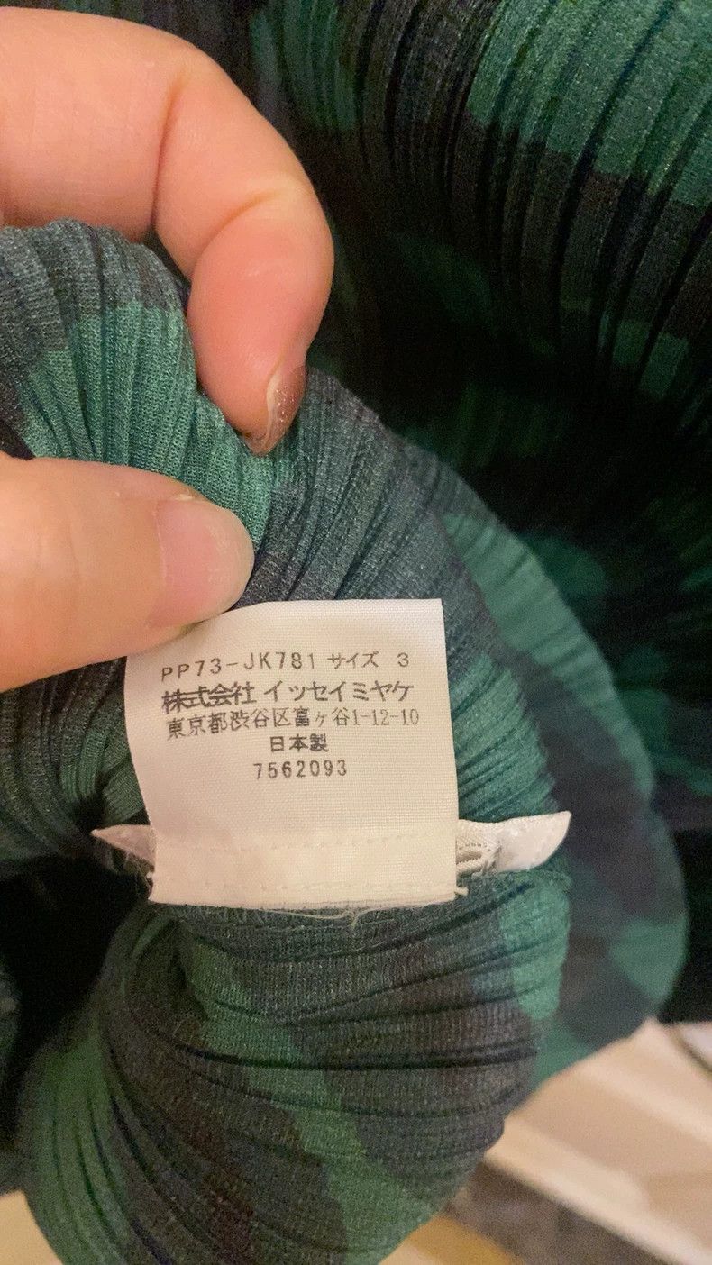 Issey Miyake Issey Miyake size:3 Green pleated short-sleeved shirt Size S / US 4 / IT 40 - 7 Thumbnail