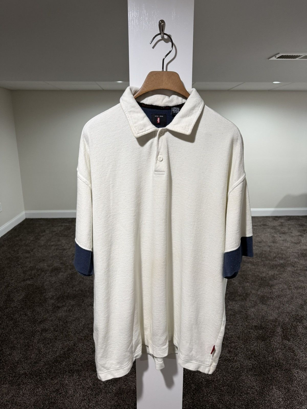 Levi's Vintage Clothing Levi’s Vintage Sweater White Polo Shirt Size US L / EU 52-54 / 3 - 2 Thumbnail