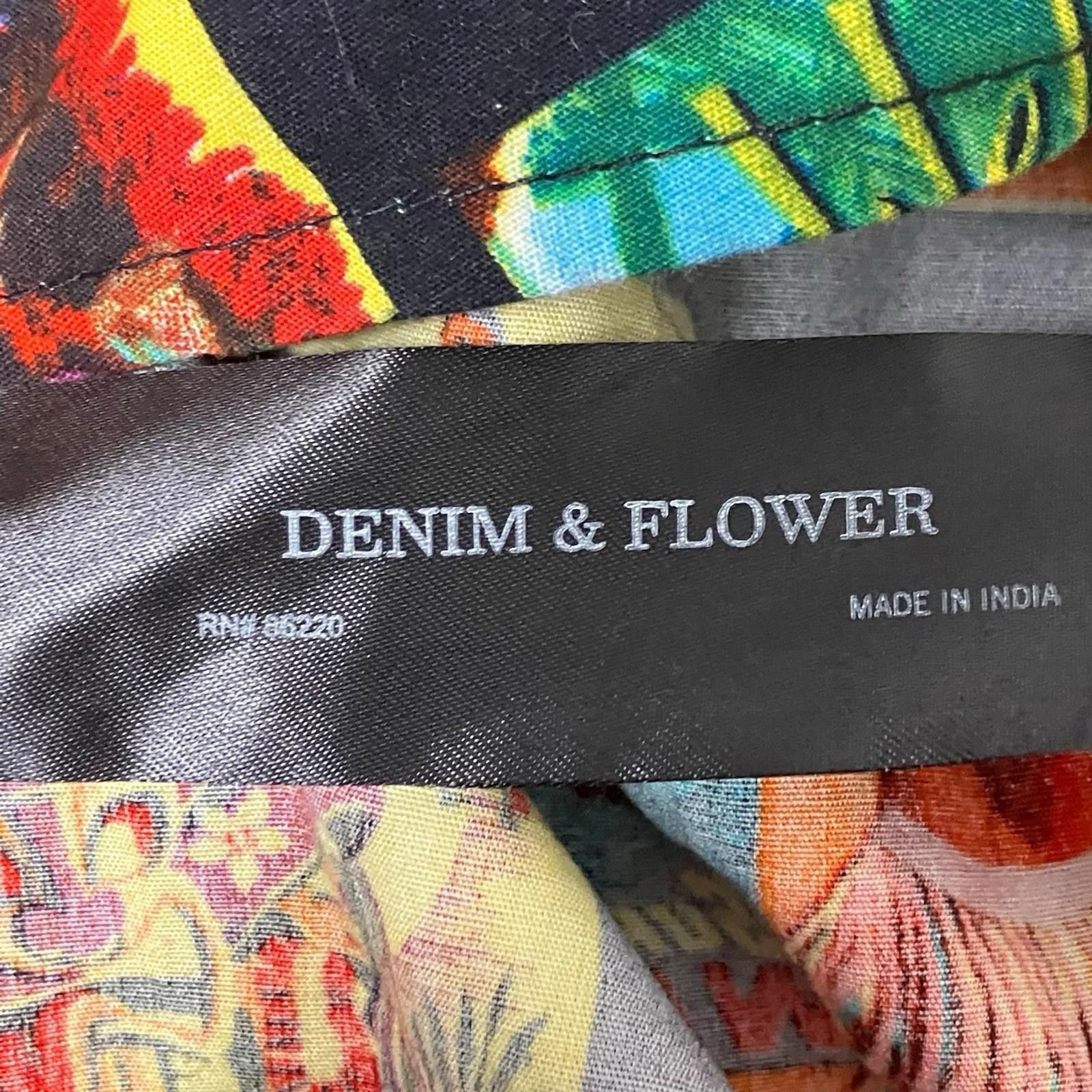 Denim & Flower Denim Flower Shirt XL Hawaii Button Up Tropical Luau Surf Size US XL / EU 56 / 4 - 8 Thumbnail