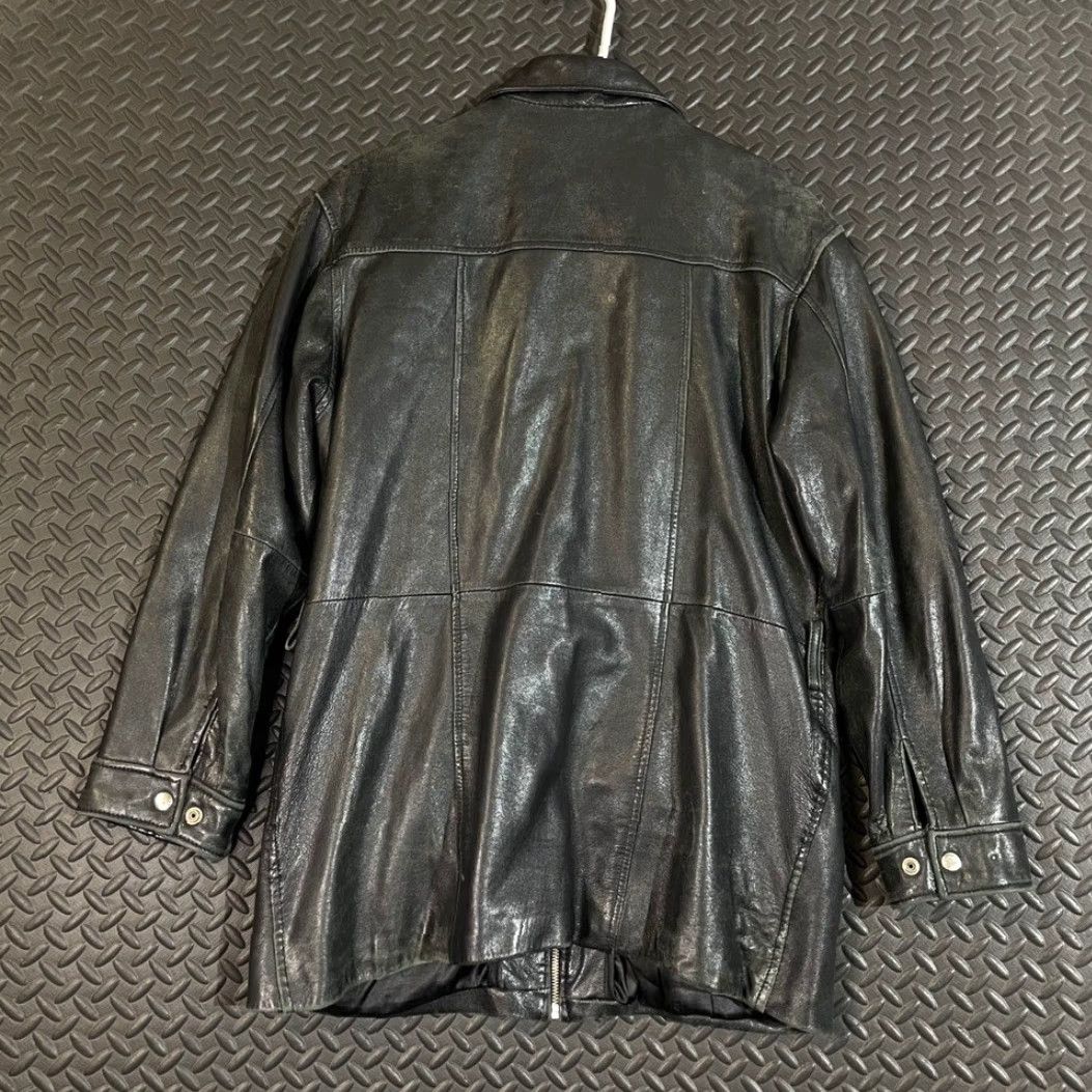 Vintage Wilsons Leather Black Full Zip Leather Thinsulate Jacket Women Size Large L Regular Women Black Full Zip Leather Thinsulate Jacket Size L / US 10 / IT 46 - 3 Thumbnail