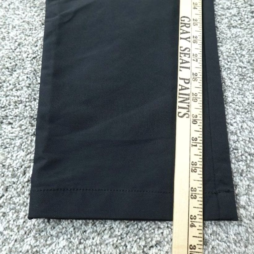 Banana Republic Banana Republic Pants Mens 40X34 Black Chino Trouser Performance Straight Tech Pants Chino Men Black 40/34 Regular Rise High Summer Casual Size US 40 / EU 56 - 3 Thumbnail