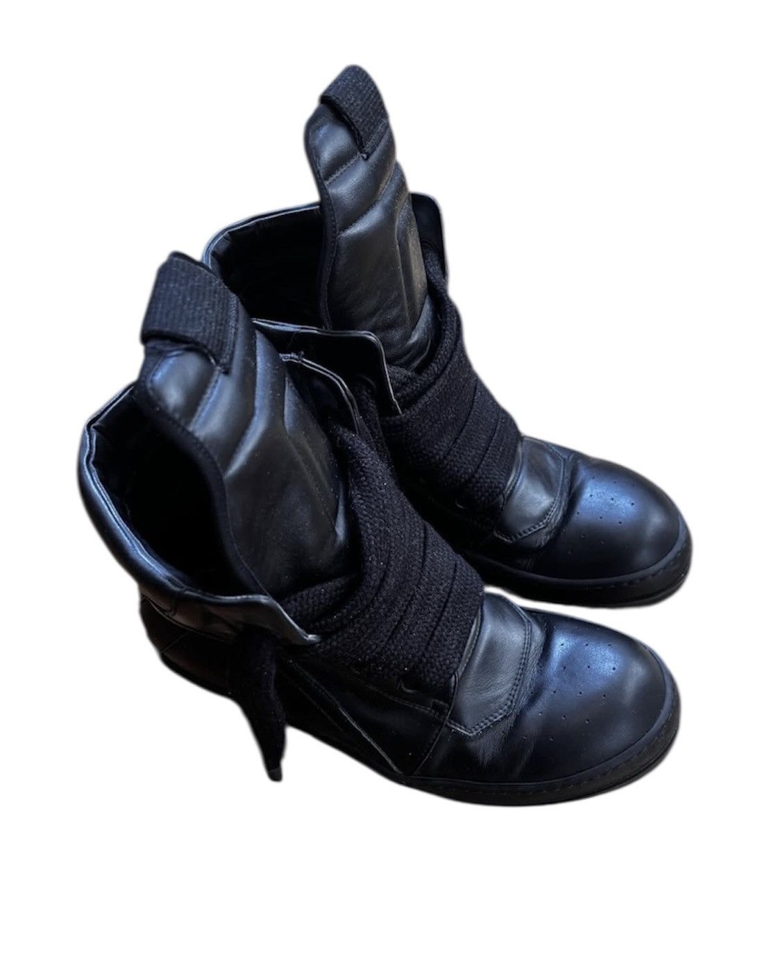 Rick Owens Rick Owens Jumbo lace Geobaskets black Size US 10 / EU 43 - 2 Thumbnail