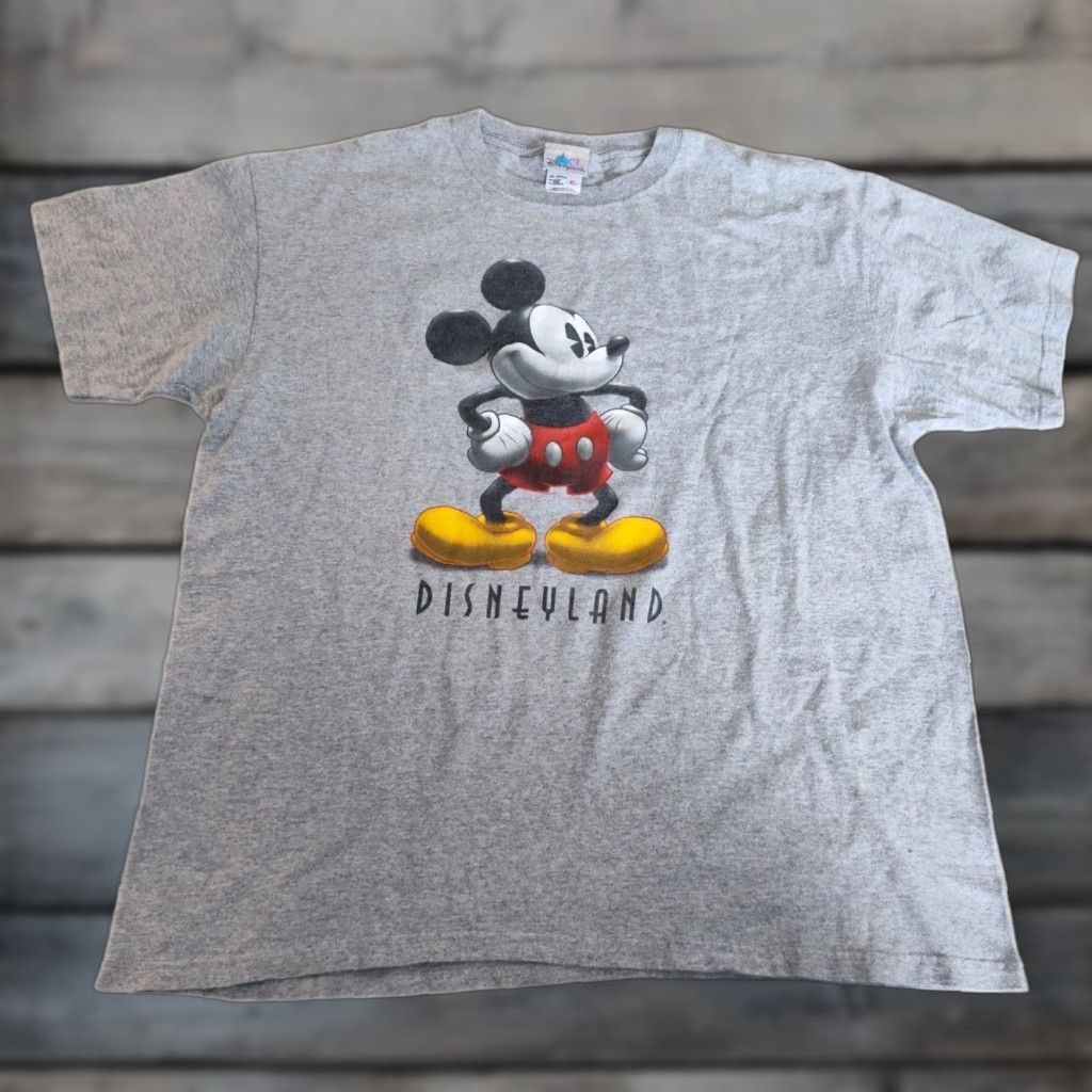 Disney VINTAGE Disneyland Resort T-Shirt Mickey Mouse Gray Adult XL Disney USA Crew Neck Graphic Print Men’s Logo Pop Culture 90s Theme Disneyland Size US XL / EU 56 / 4 - 1 Thumbnail
