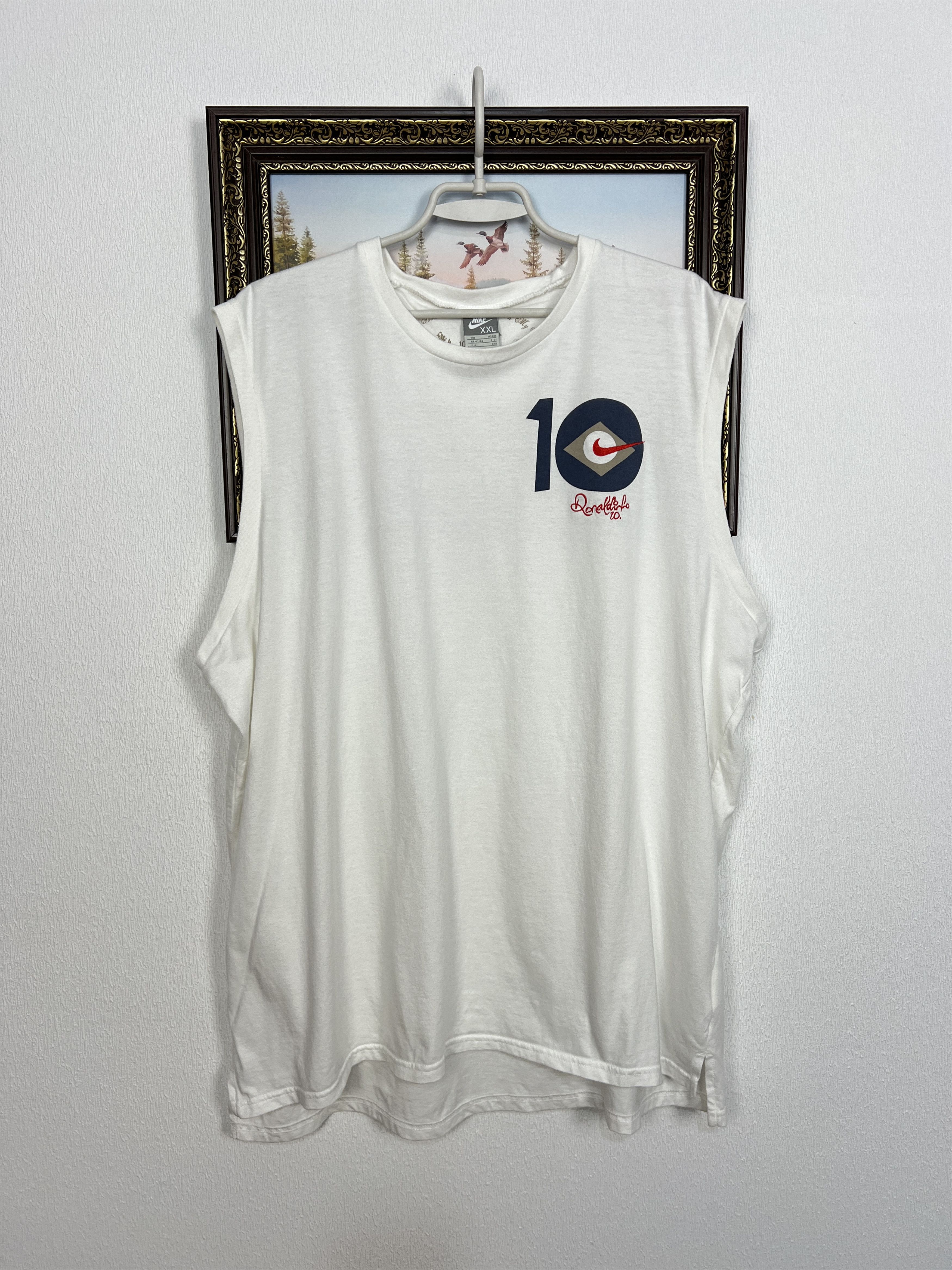 Nike R10 Ronaldinho Football Vest Shirt Soccer Jersey Trikot Size US XXL / EU 58 / 5 - 1 Thumbnail