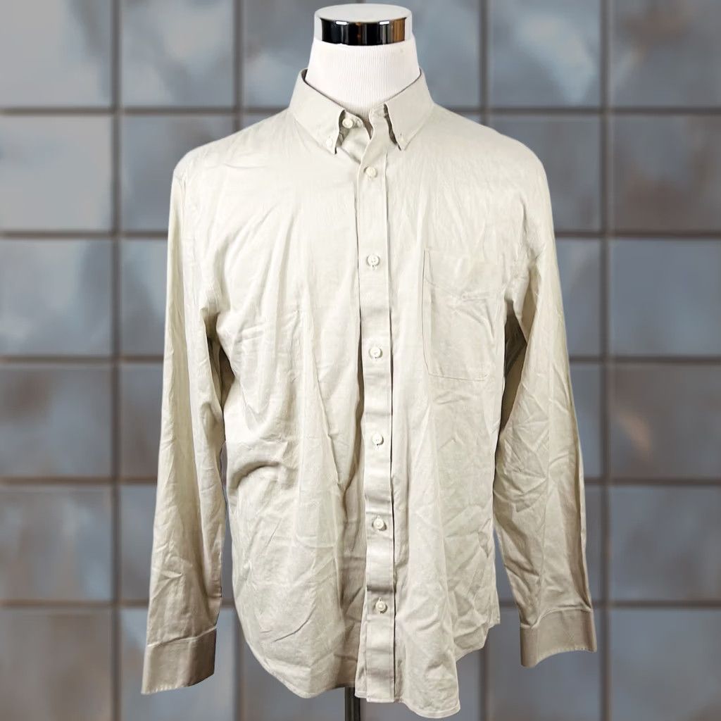Everlane Everlane Button-Down Shirt XL Light Beige Cotton Blend Mens NWT Vintage: No (adjusted to original terms) Size US XL / EU 56 / 4 - 1 Thumbnail