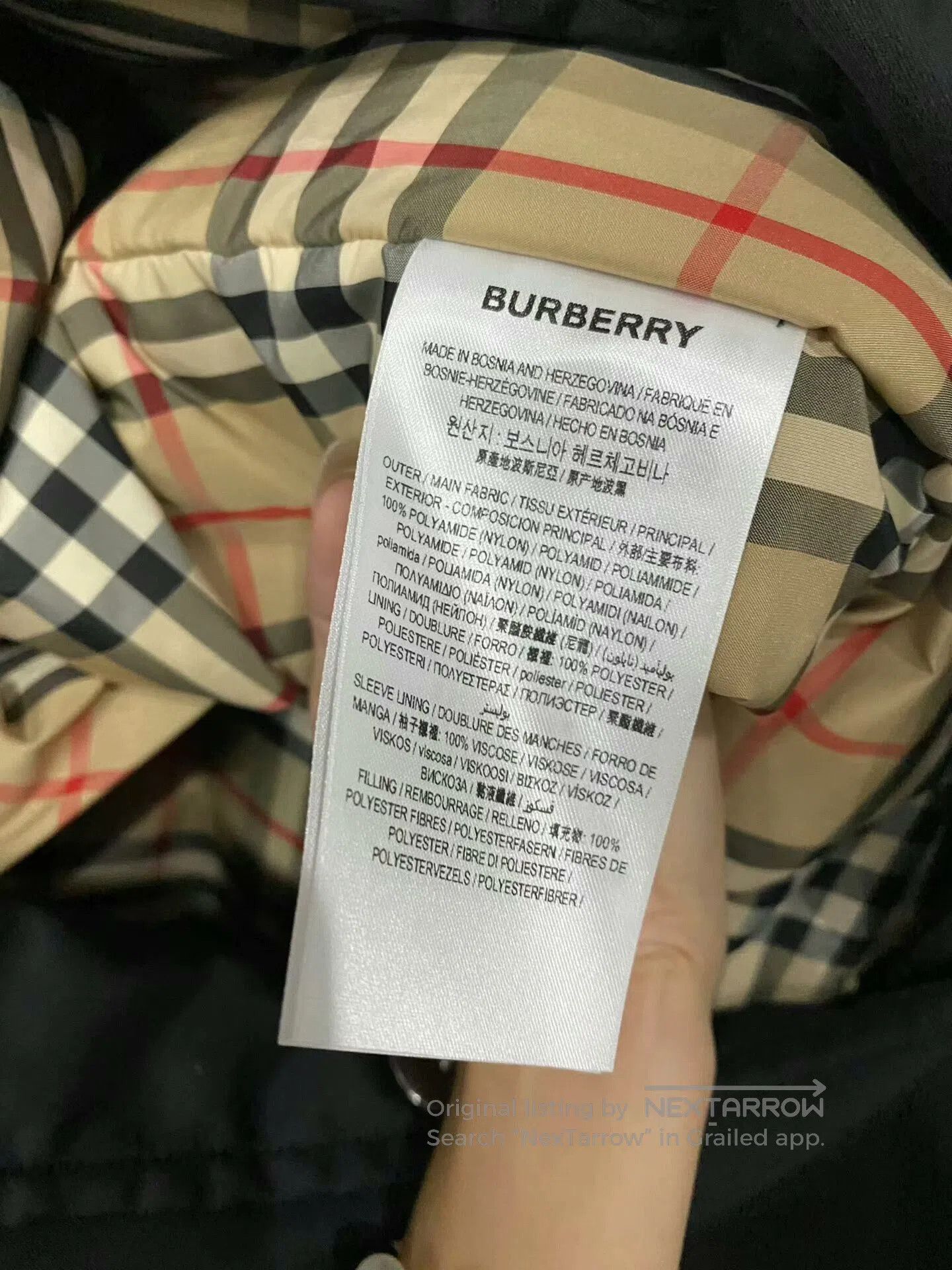 Burberry black nylon trench coat by Burberry. Size US M / EU 48-50 / 2 - 5 Thumbnail