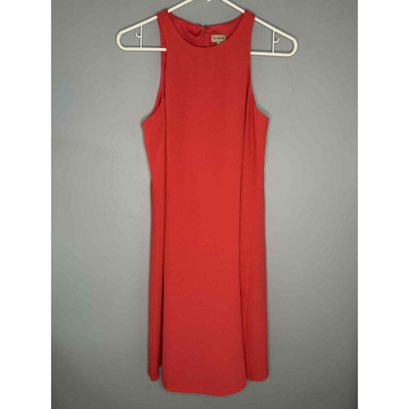 Cremieux Cremieux Sleeveless Midi A-Line Shift Dress Orange Women's 2 Size XS / US 0-2 / IT 36-38 - 2 Thumbnail