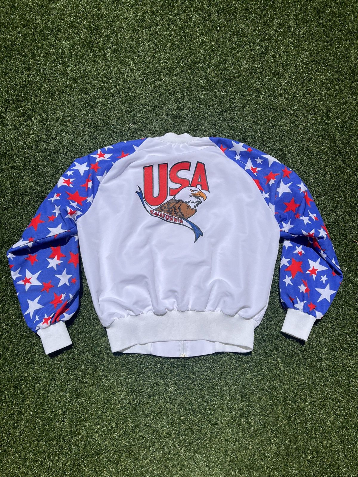 Vintage VTG 80’s USA Themed Police Games White Jacket Size US XL / EU 56 / 4 - 1 Thumbnail