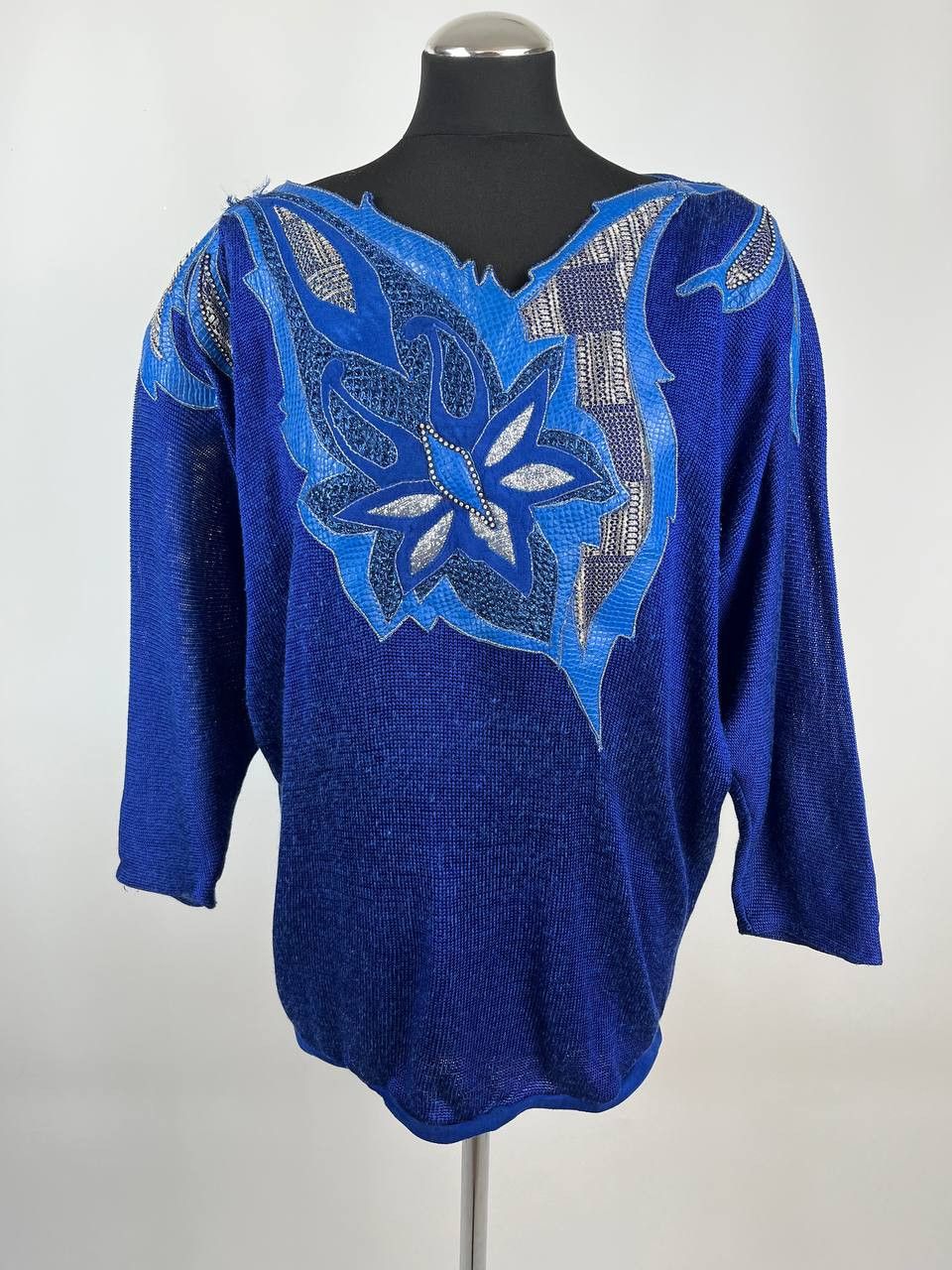 Roberto Cavalli Roberto Cavalli Firenze Sweater Genuine Leather Applique Size XL / US 12-14 / IT 48-50 - 1 Thumbnail