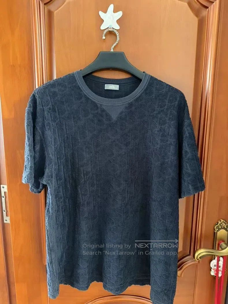 Dior Dior Black Blue Towel Short Sleeve T. Size US XL / EU 56 / 4 - 1 Thumbnail